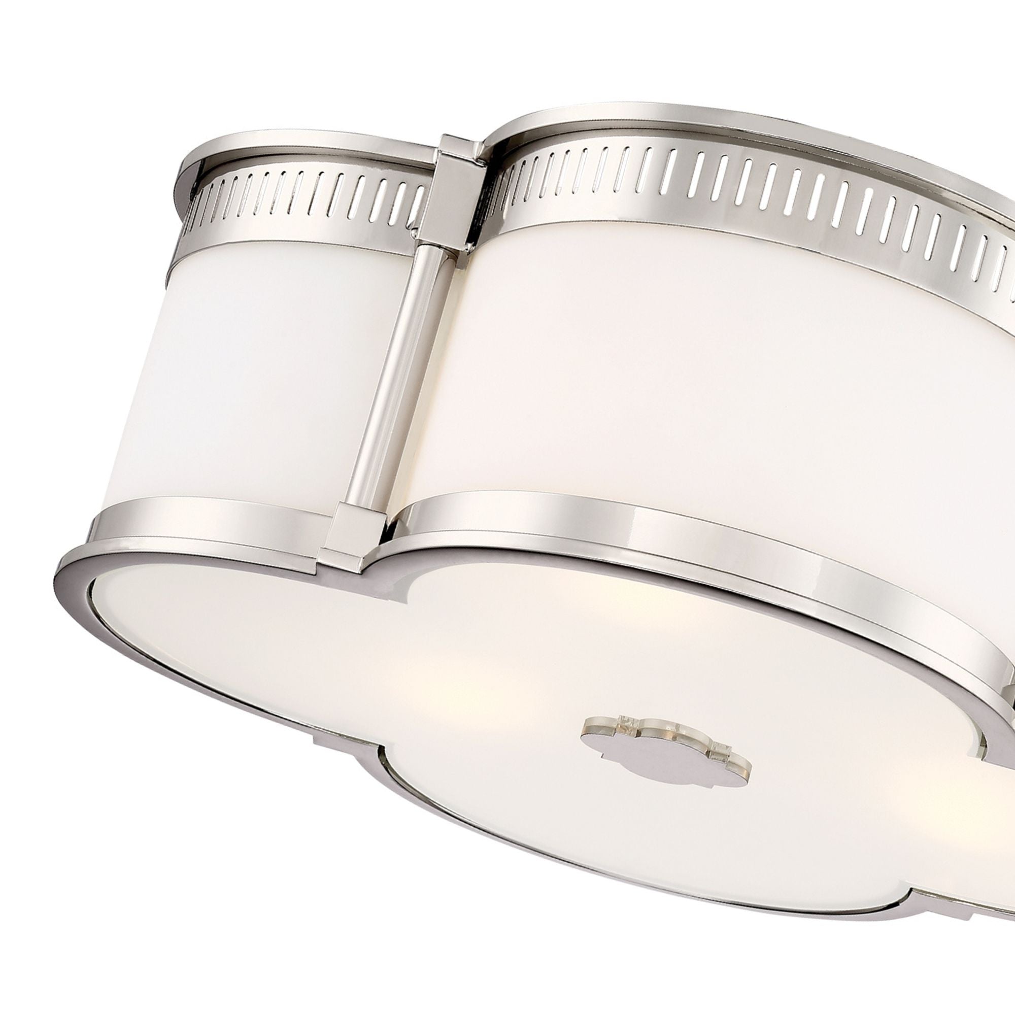 16" LED Flush Mount, Polished Nickel Finish