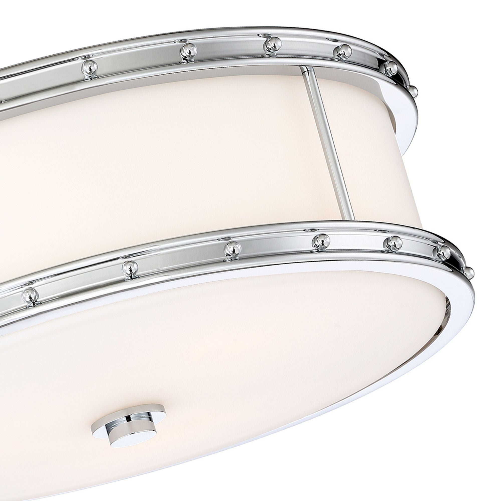 16" LED Flush Mount, Chrome Finish