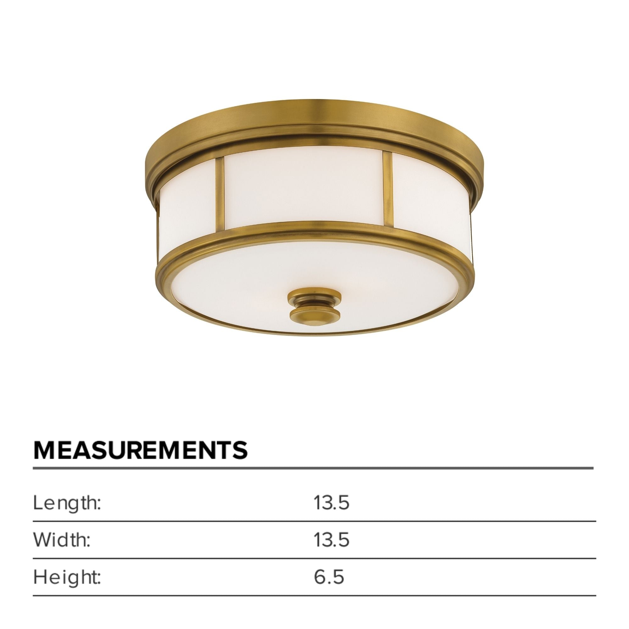 Harbour Point 14" 2-Light Flush Mount, Liberty Gold Finish