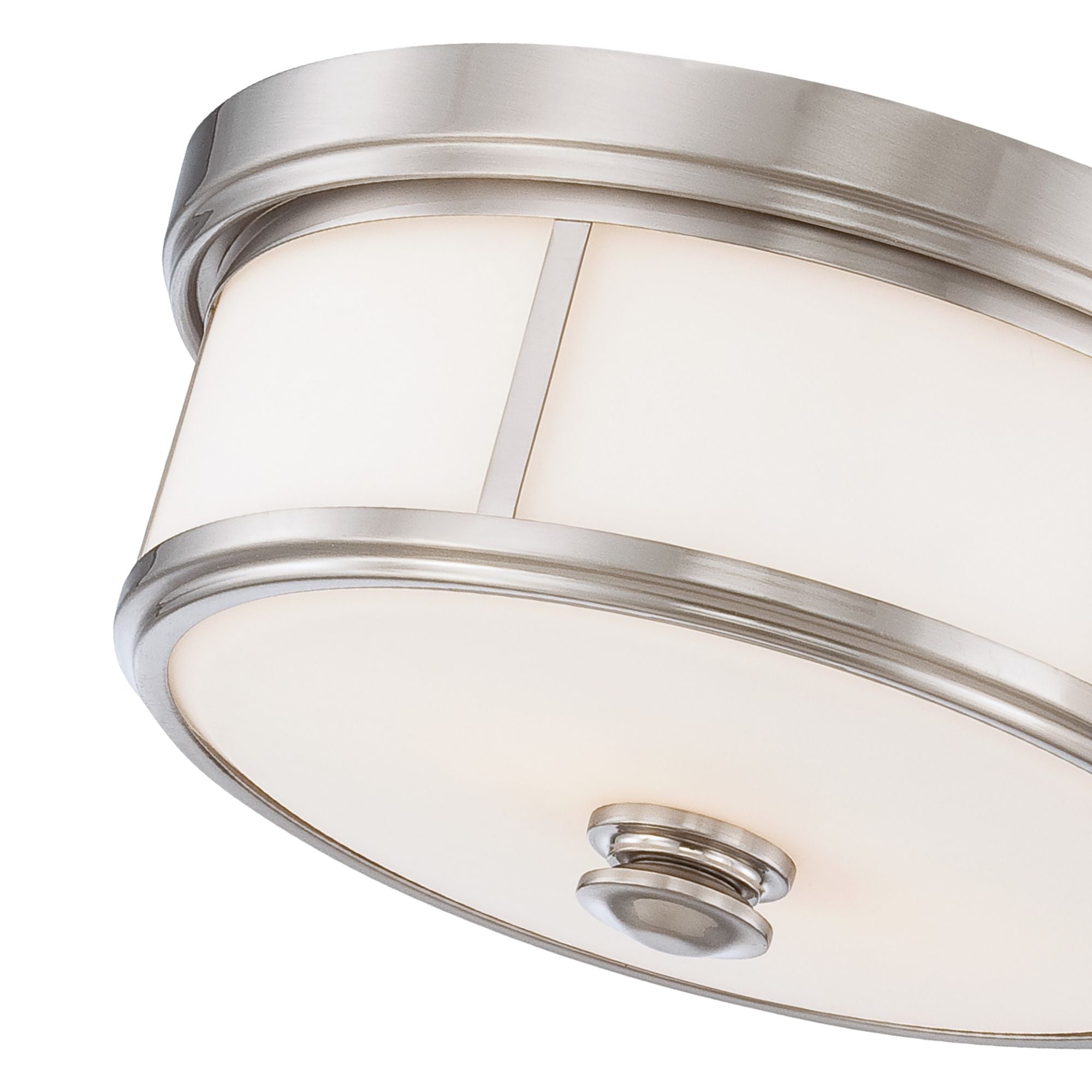 Harbour Point 14" 2-Light Flush Mount, Brushed Nickel Finish