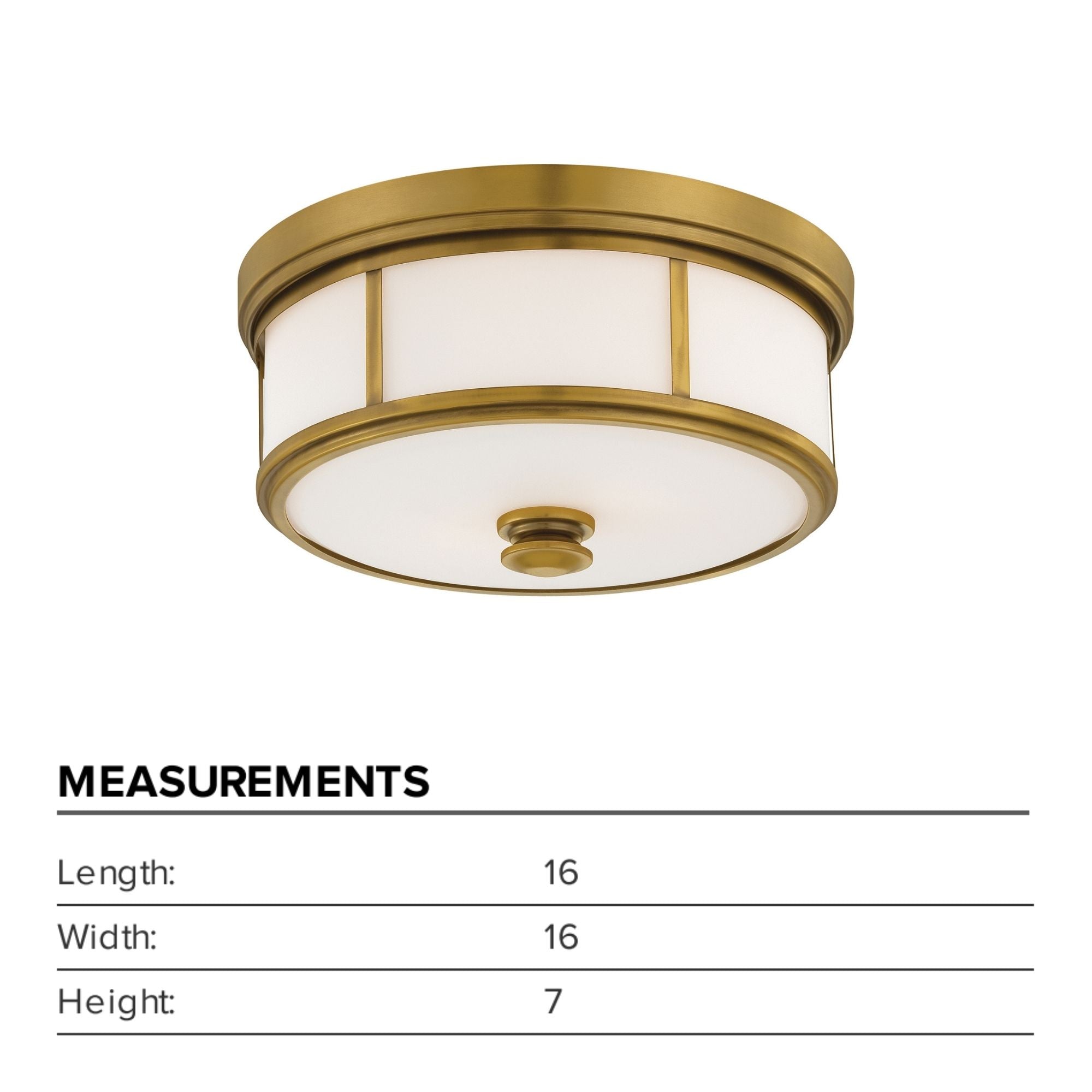 Harbour Point 16" 3-Light Flush Mount, Liberty Gold Finish
