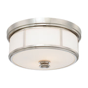 Harbour Point 16" 3-Light Flush Mount, Polished Nickel Finish