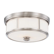 Harbour Point 16" 3-Light Flush Mount, Brushed Nickel Finish
