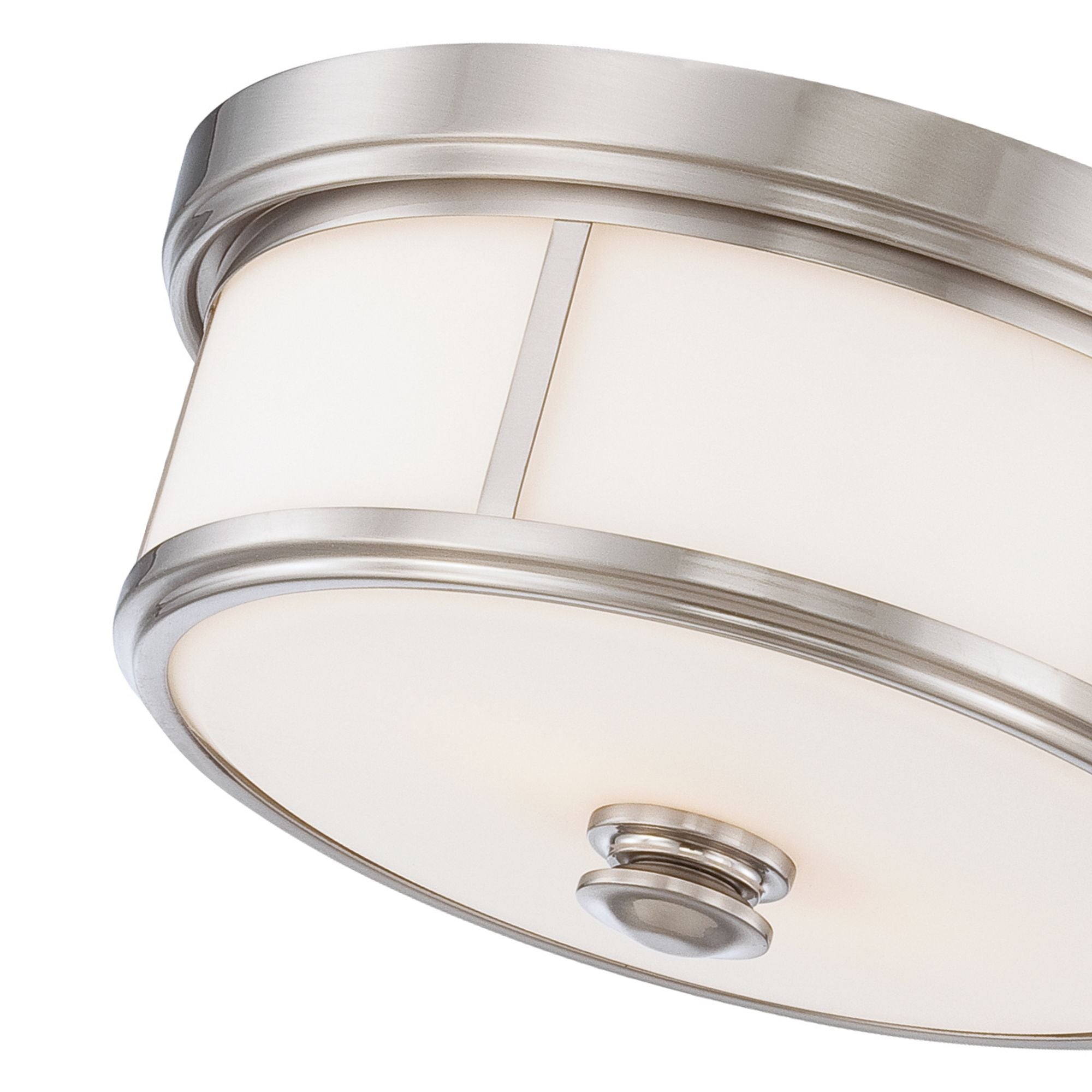 Harbour Point 16" 3-Light Flush Mount, Brushed Nickel Finish