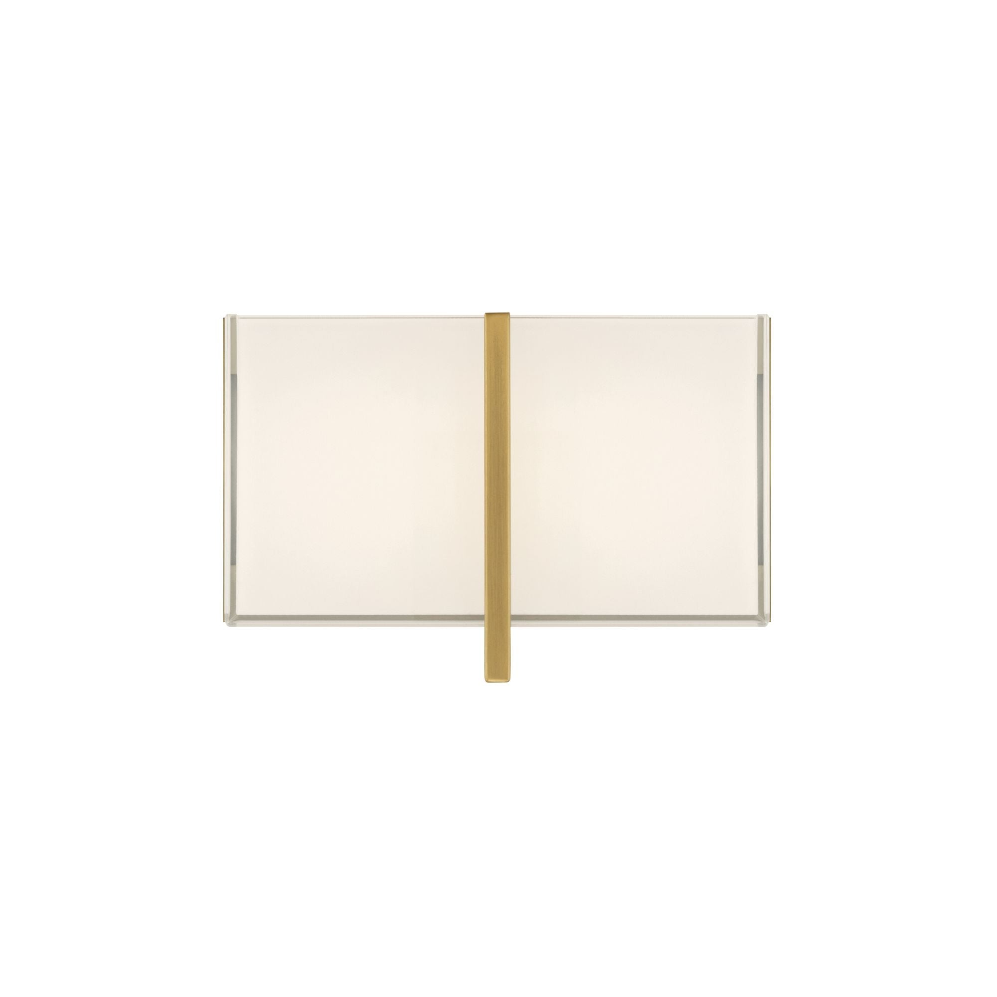 Minka-Lavery High Rise 8.5 in. LED Bath Bar, Legacy Brass with White Glass