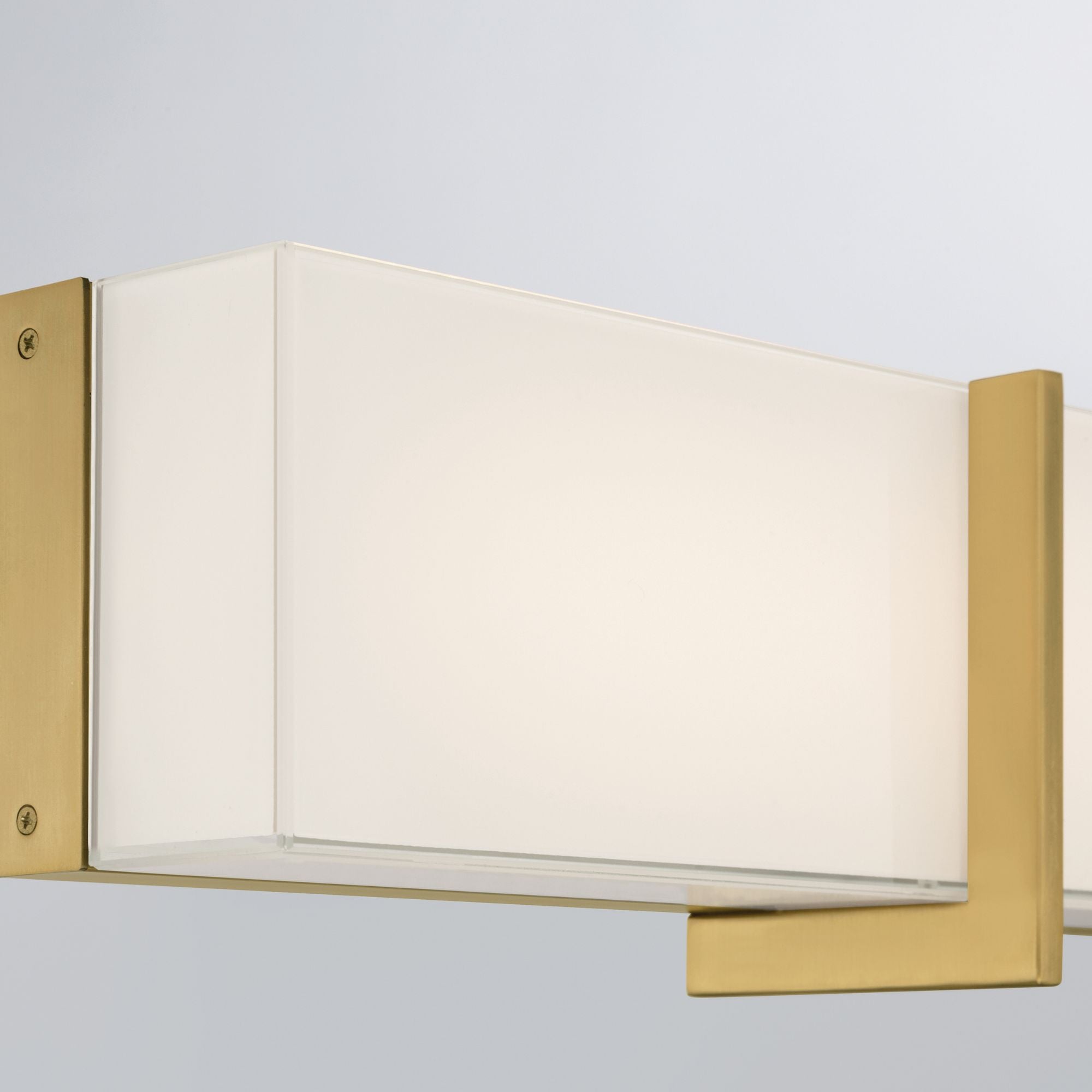 Minka-Lavery High Rise 24.25 in. LED Bathroom Vanity Light, Legacy Brass with White Glass