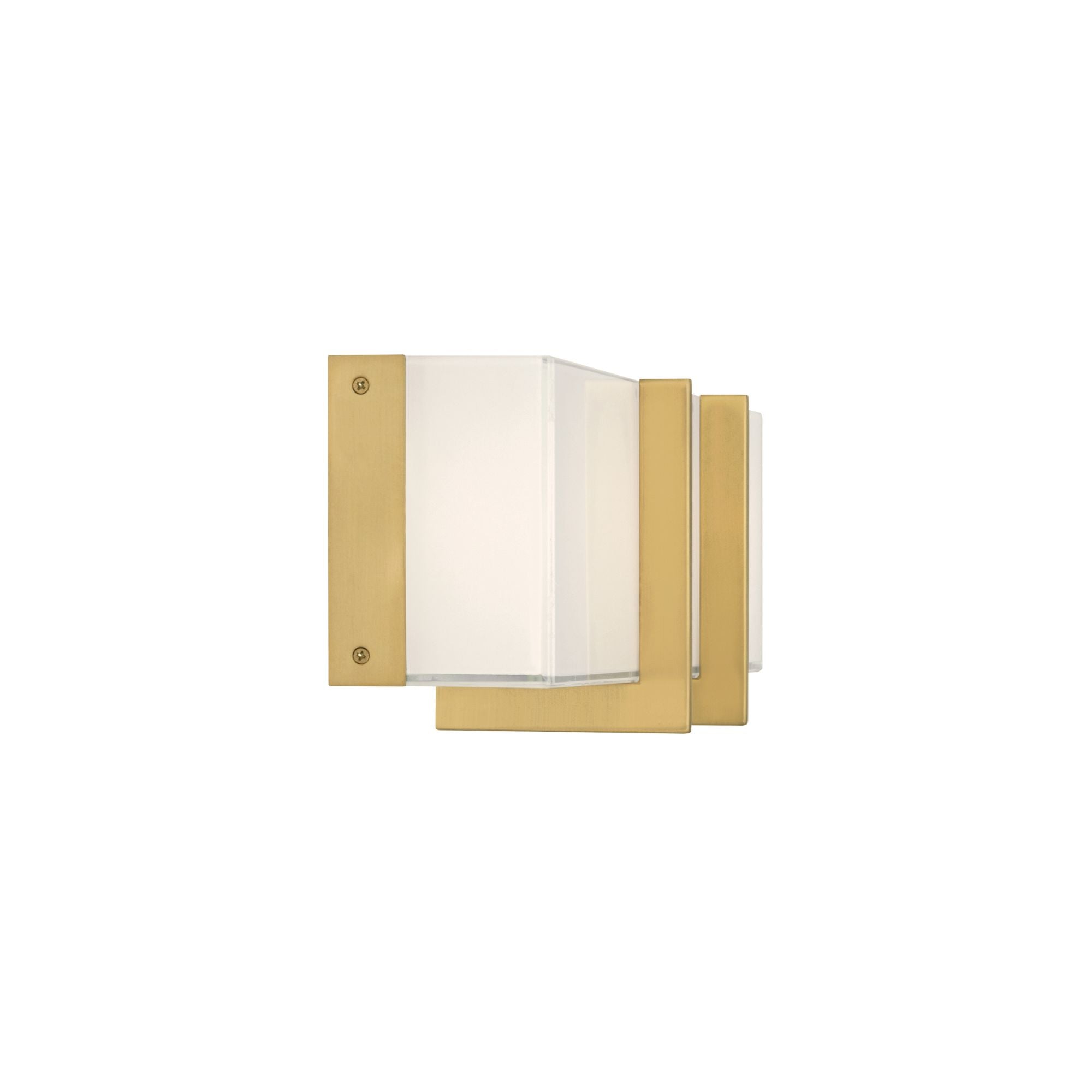 Minka-Lavery High Rise 24.25 in. LED Bathroom Vanity Light, Legacy Brass with White Glass