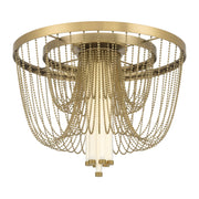 Minka-Lavery Jezelle 24 in. LED Flush Mount, Legacy Brass