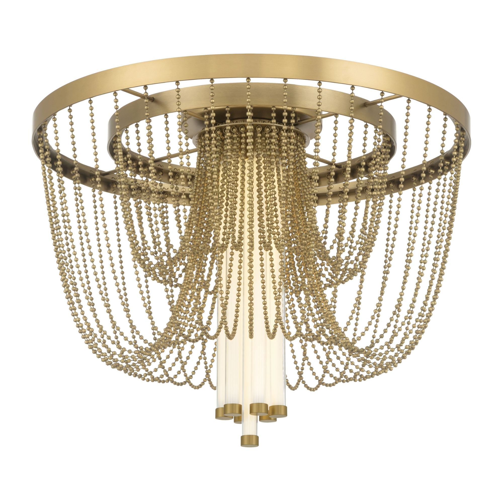 Minka-Lavery Jezelle 24 in. LED Flush Mount, Legacy Brass