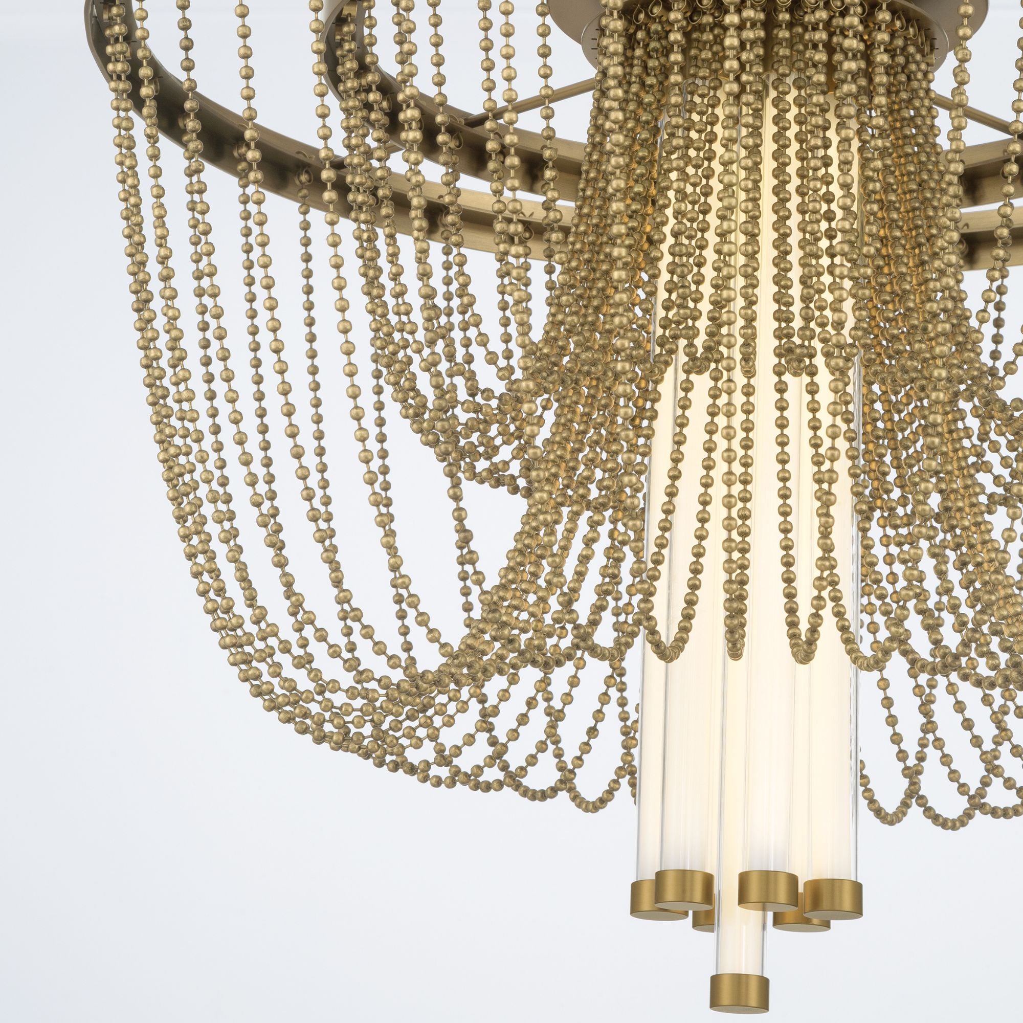 Minka-Lavery Jezelle 24 in. LED Flush Mount, Legacy Brass