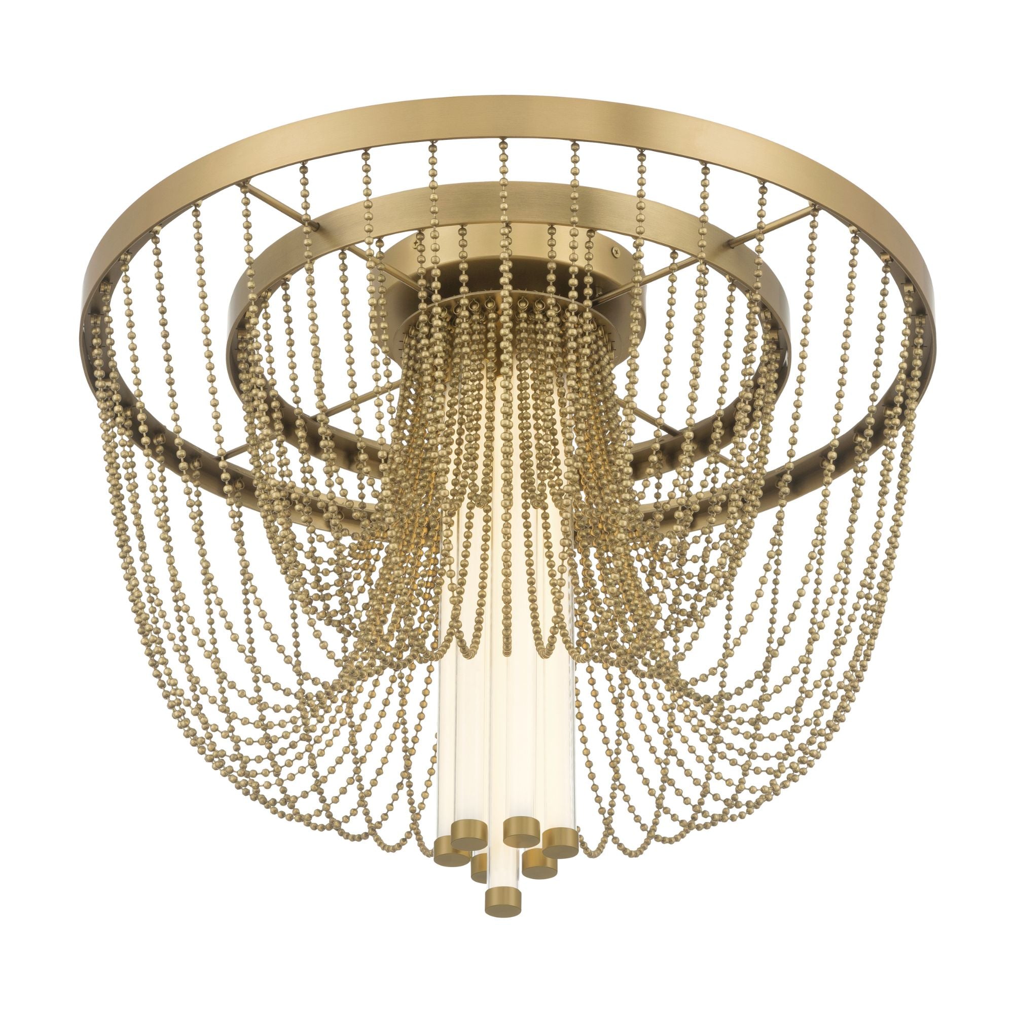 Minka-Lavery Jezelle 24 in. LED Flush Mount, Legacy Brass