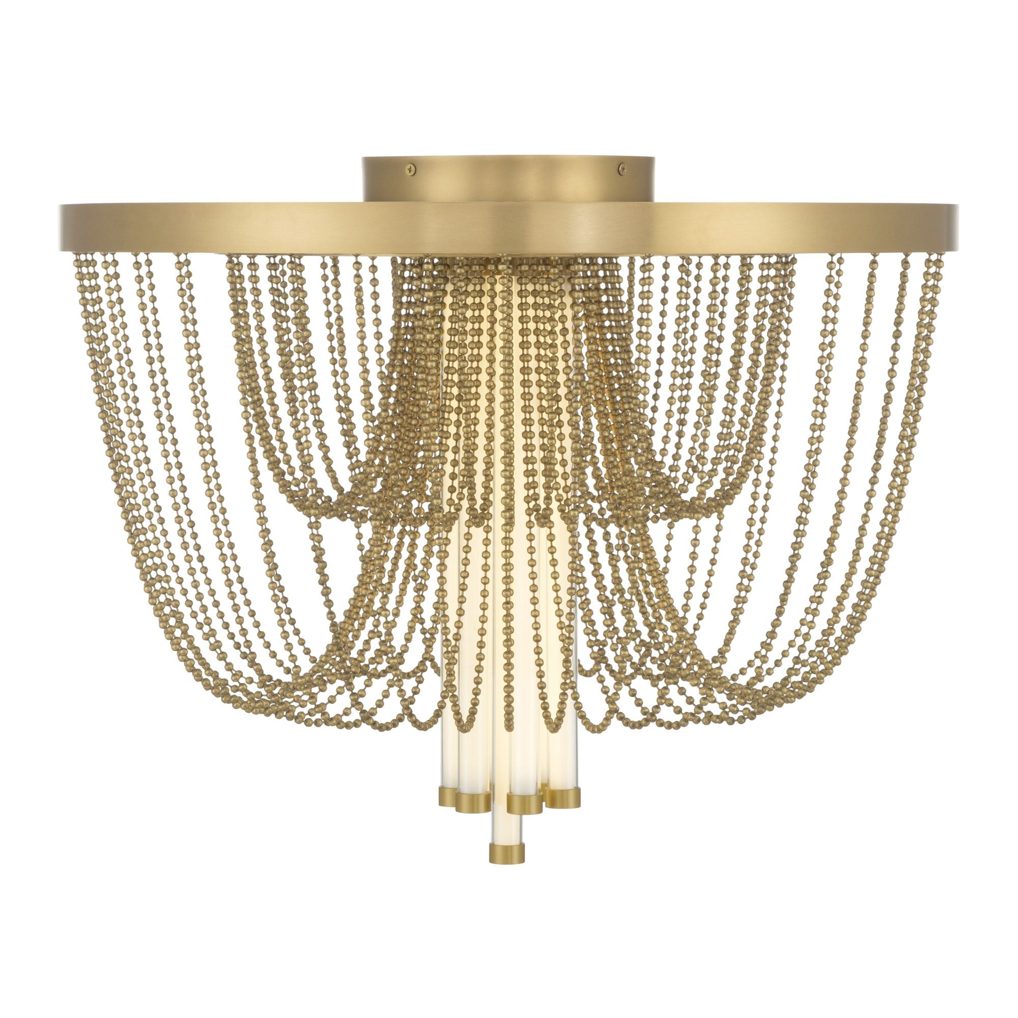 Minka-Lavery Jezelle 24 in. LED Flush Mount, Legacy Brass