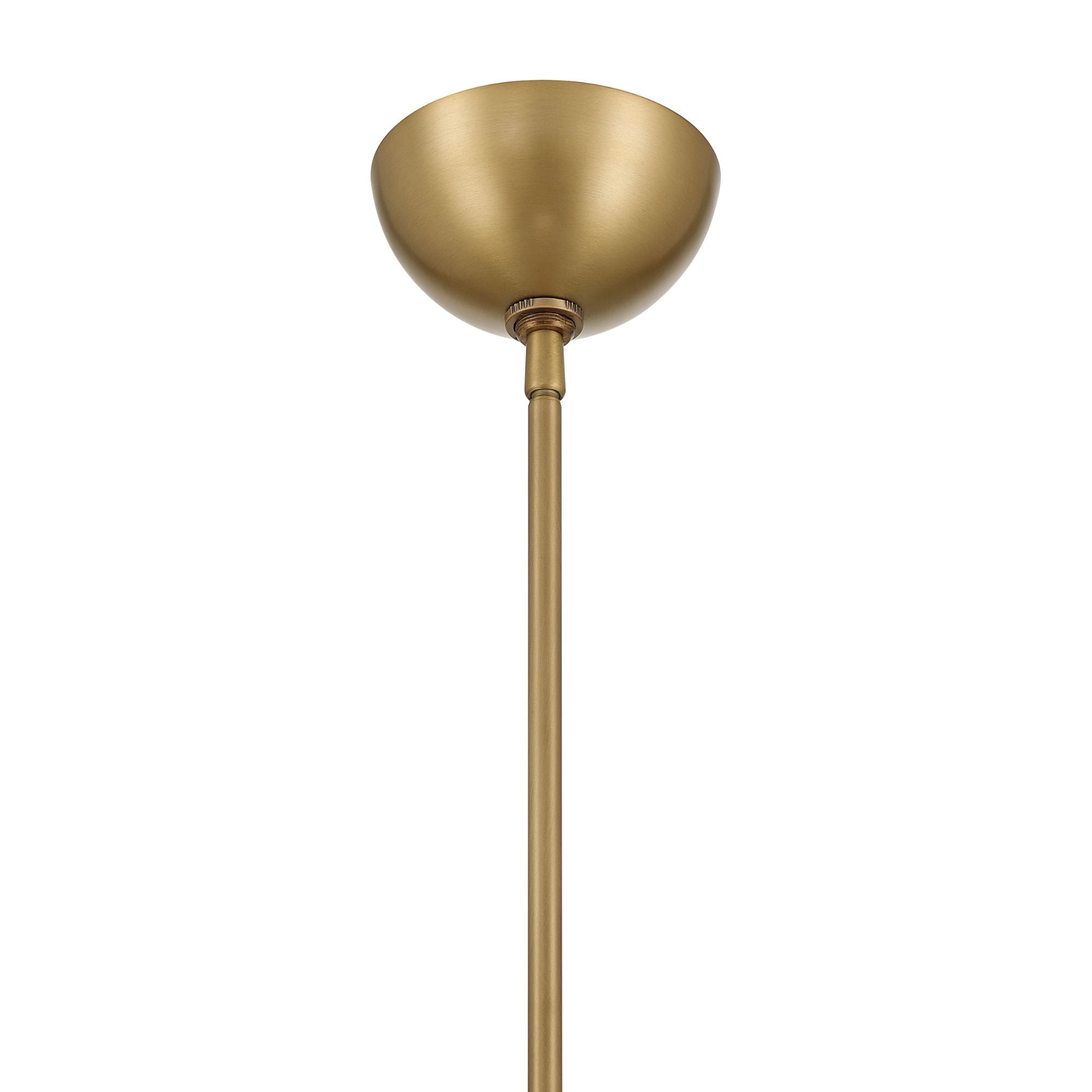 Minka-Lavery Lunara 28 in. 19-Light Semi-Flush Mount, Legacy Brass with Opal Glass