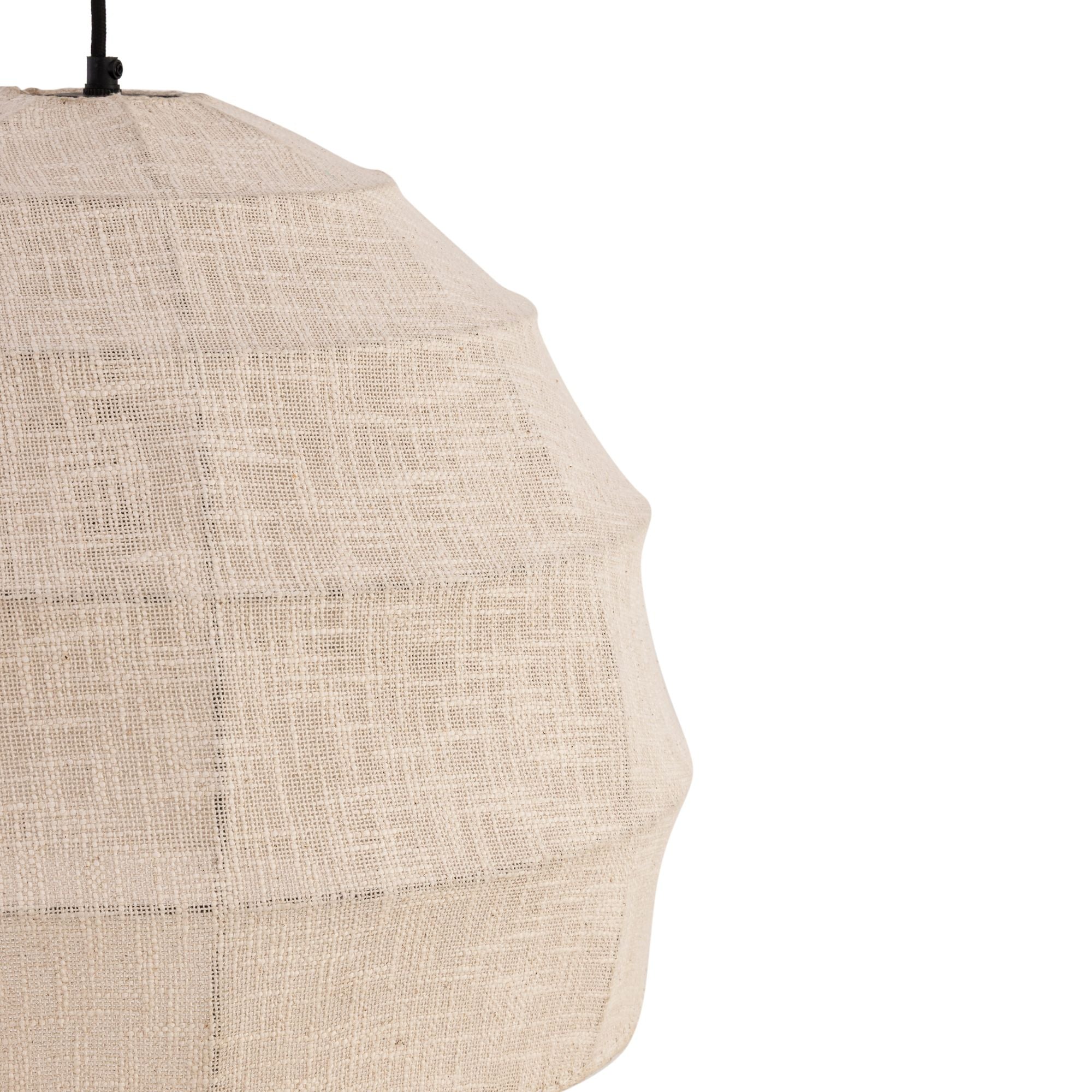 Minka-Lavery Lunel 24 in. Pendant Light, Dark Bronze with Textured Linen Fabric Shade