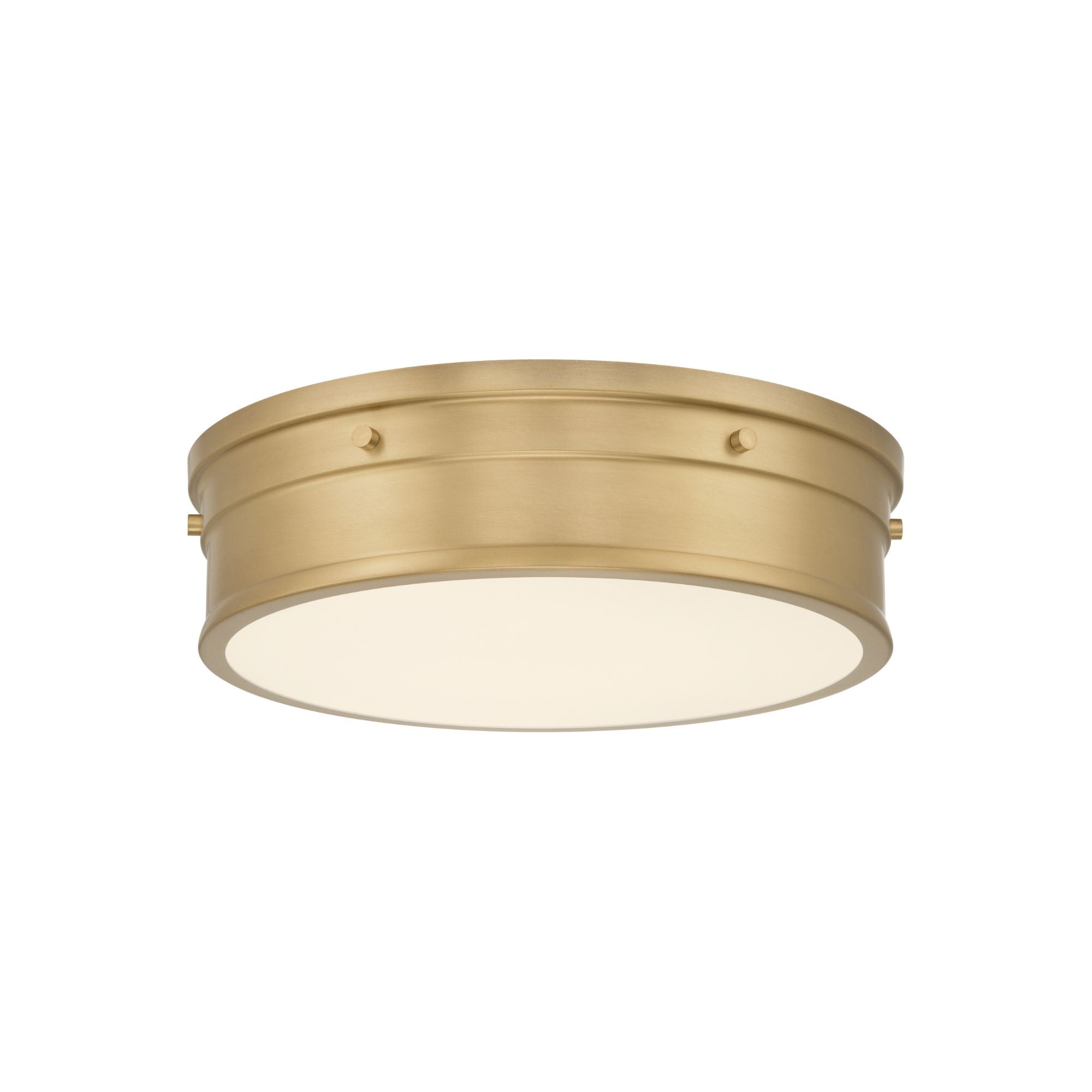 Minka-Lavery Marnex 13 in. LED Flush Mount, Legacy Brass with Etched Opal Glass