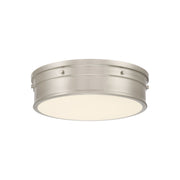 Minka-Lavery Marnex 13 in. LED Flush Mount, Brushed Nickel with Etched Opal Glass