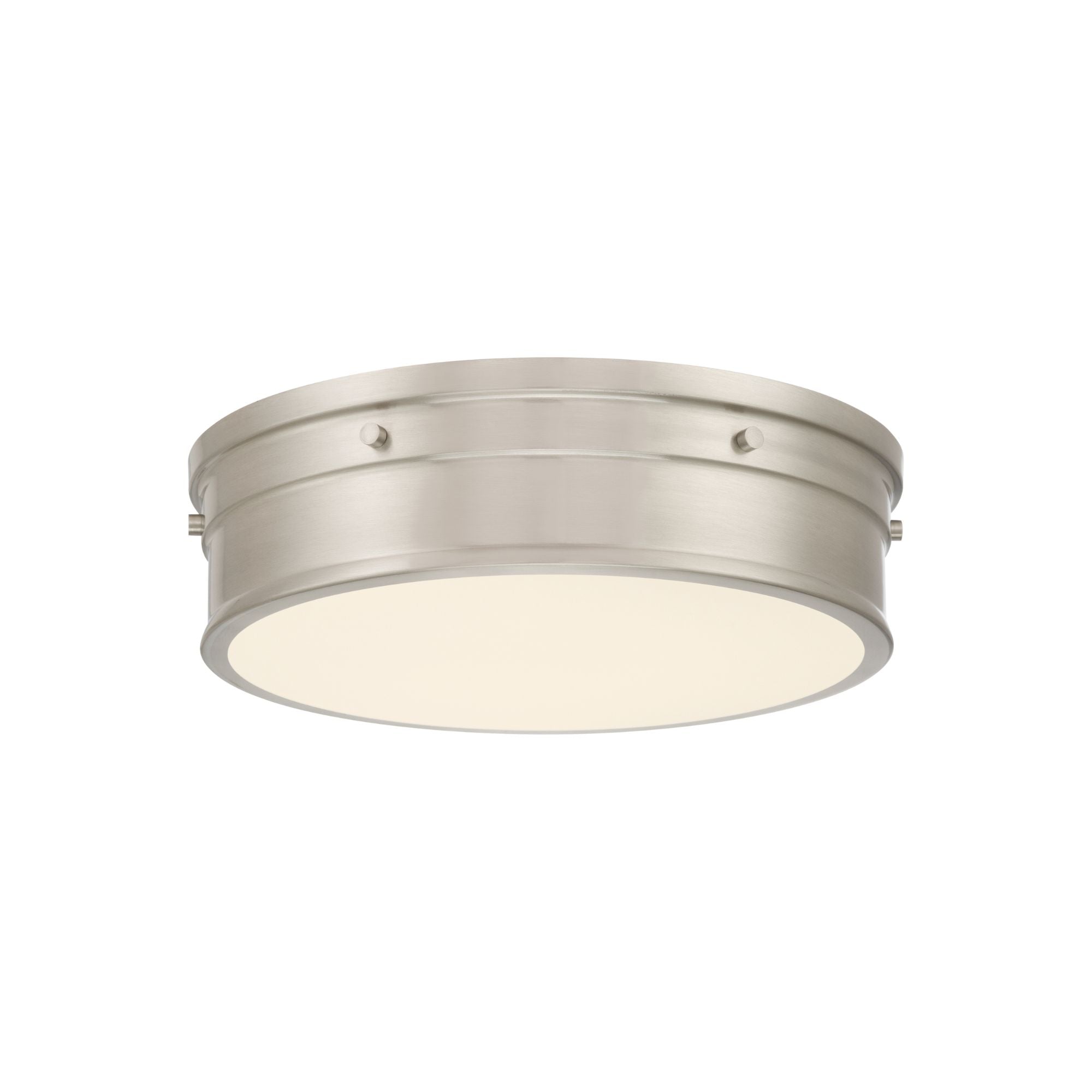 Minka-Lavery Marnex 13 in. LED Flush Mount, Brushed Nickel with Etched Opal Glass