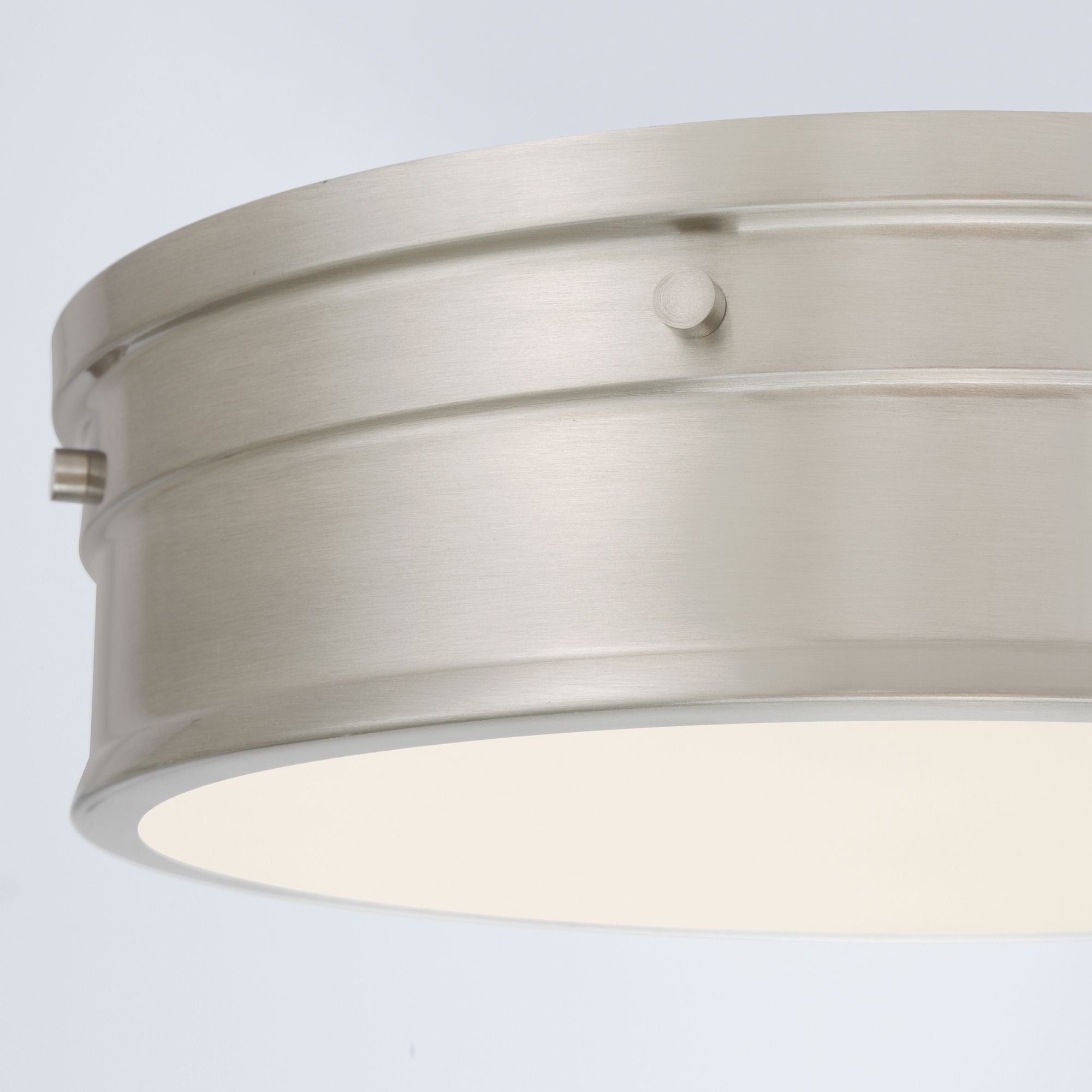Minka-Lavery Marnex 13 in. LED Flush Mount, Brushed Nickel with Etched Opal Glass