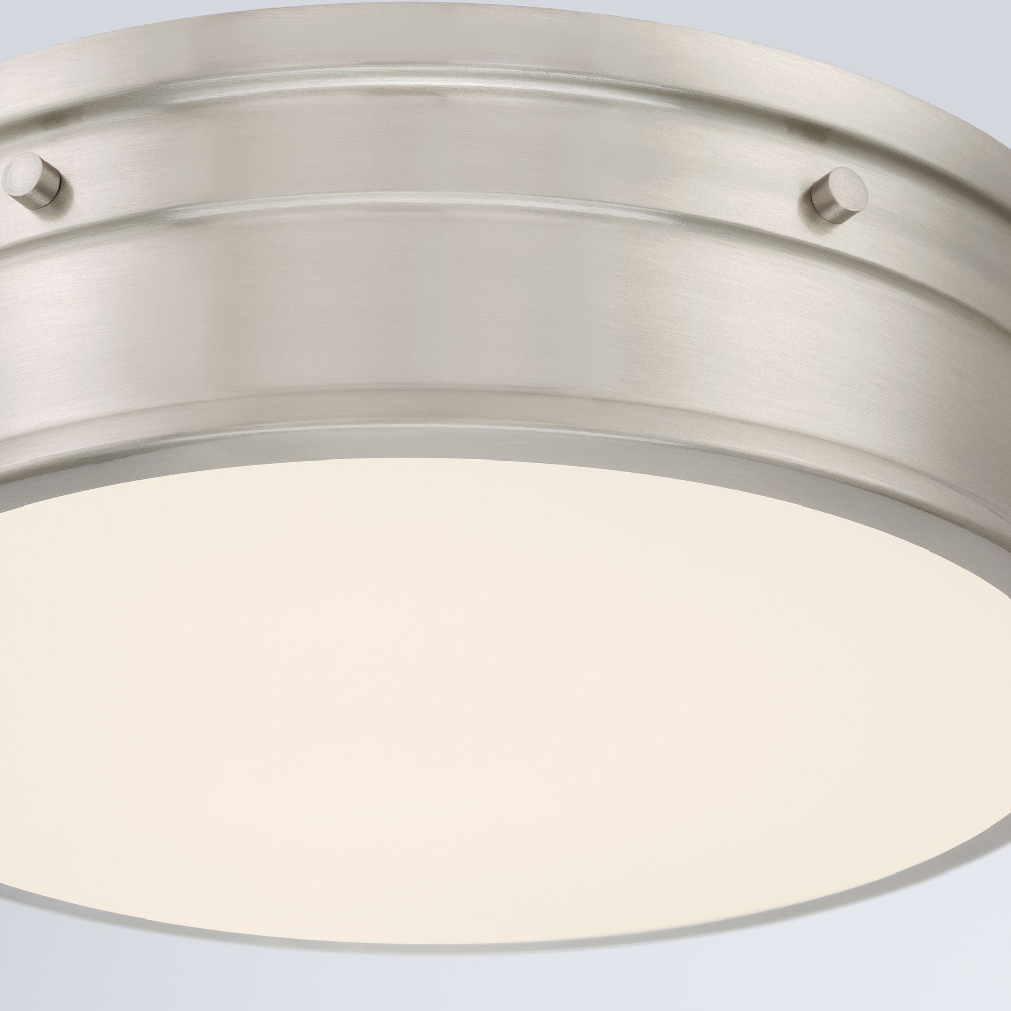 Minka-Lavery Marnex 13 in. LED Flush Mount, Brushed Nickel with Etched Opal Glass