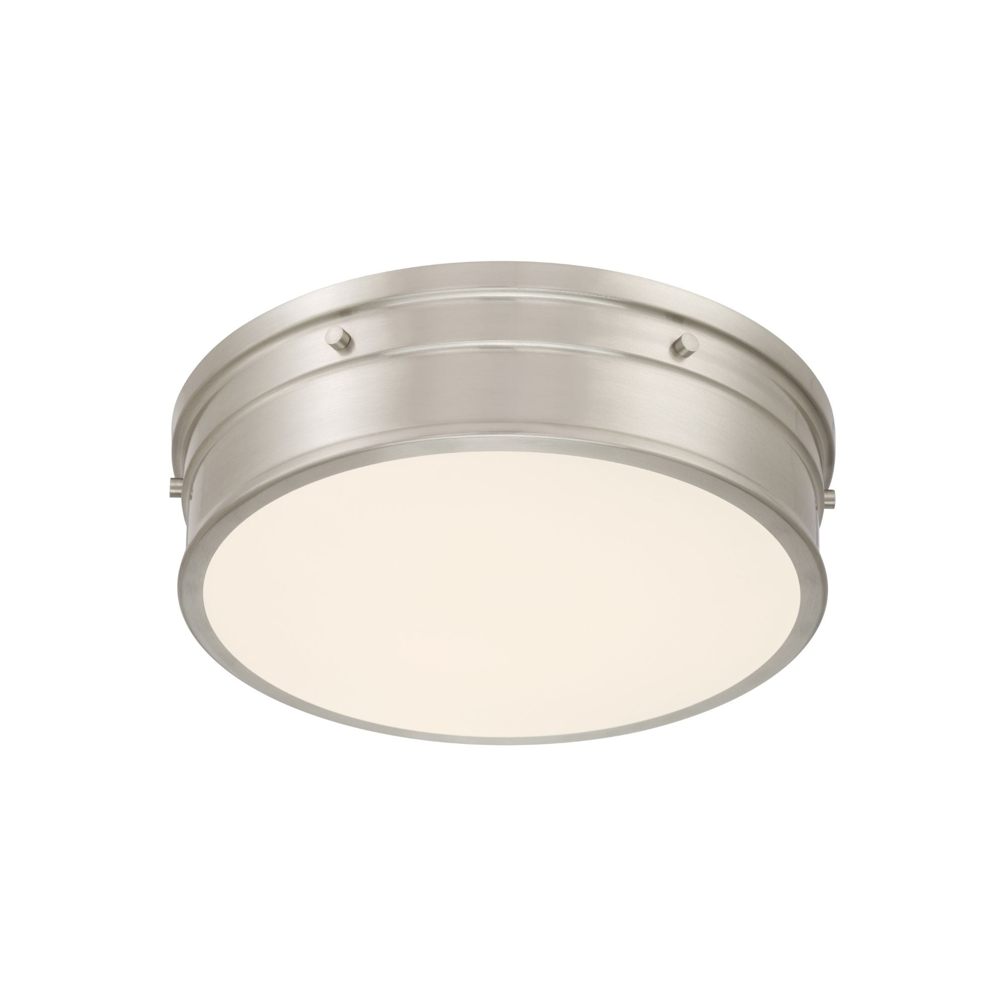 Minka-Lavery Marnex 13 in. LED Flush Mount, Brushed Nickel with Etched Opal Glass