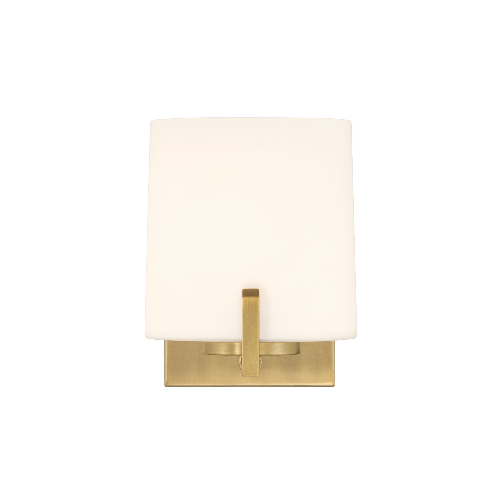Minka-Lavery Mirelle 7.5 in. Bathroom Vanity Light, Legacy Brass with Etched Opal Glass