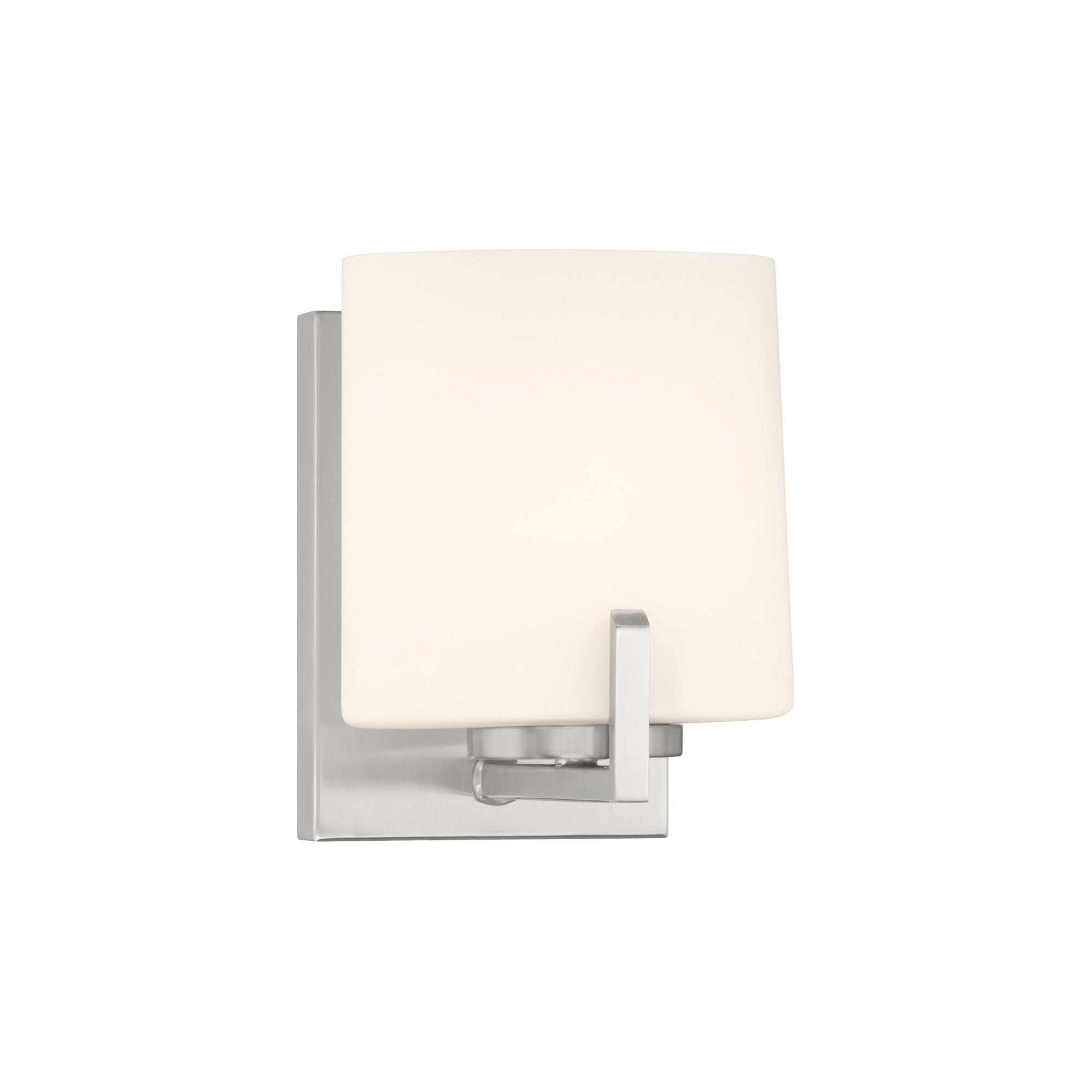 Minka-Lavery Mirelle 7.5 in. Bathroom Vanity Light, Brushed Nickel with Etched Opal Glass Oval Shade