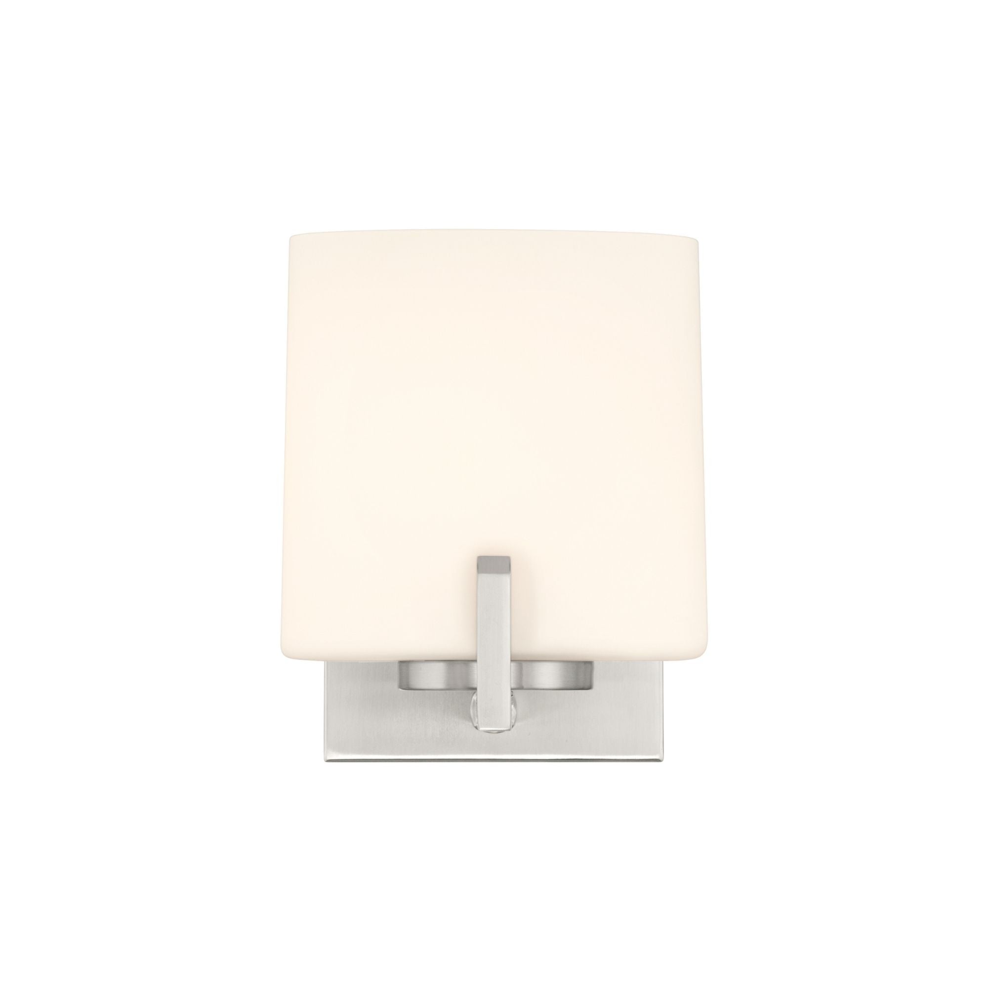 Minka-Lavery Mirelle 7.5 in. Bathroom Vanity Light, Brushed Nickel with Etched Opal Glass Oval Shade