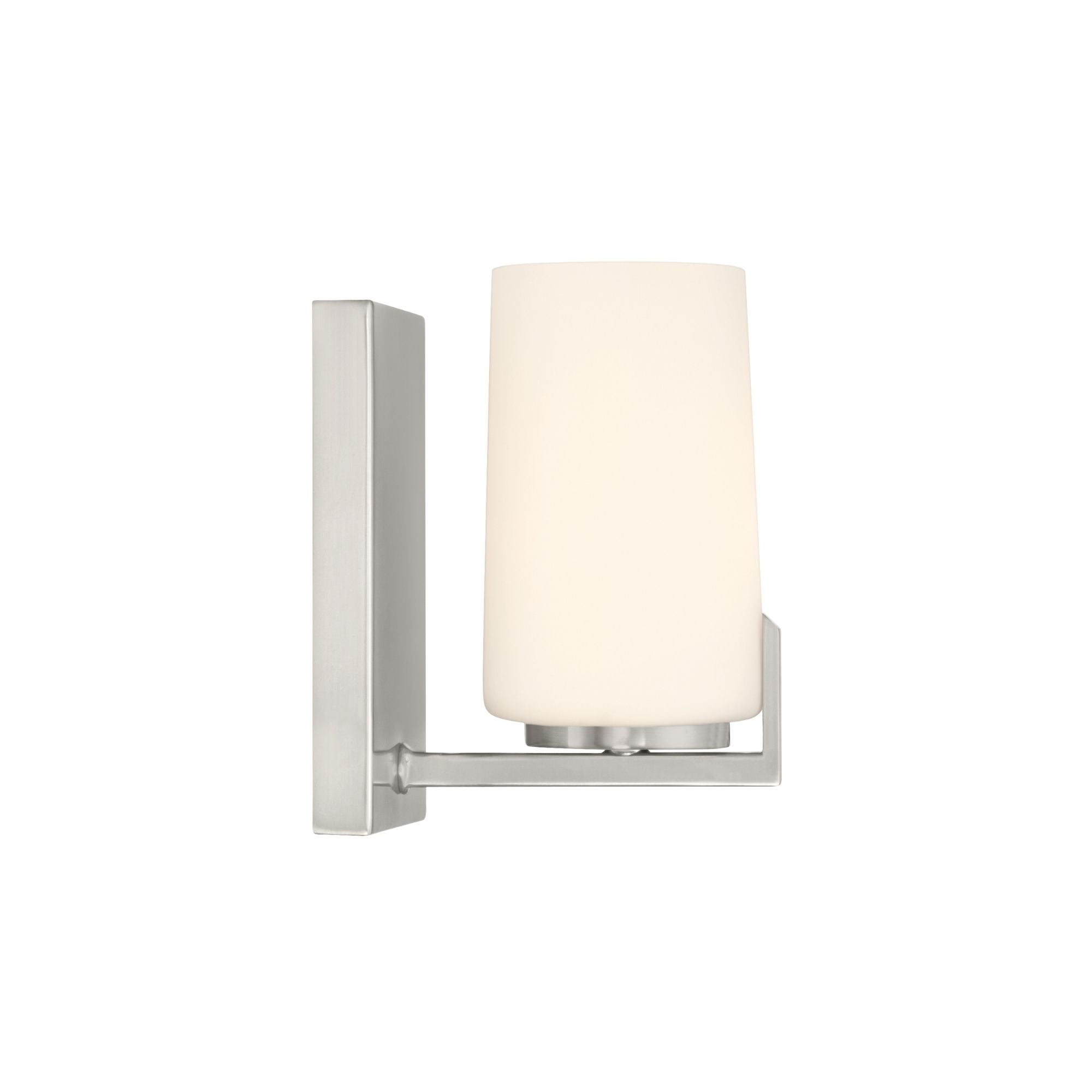Minka-Lavery Mirelle 7.5 in. Bathroom Vanity Light, Brushed Nickel with Etched Opal Glass Oval Shade