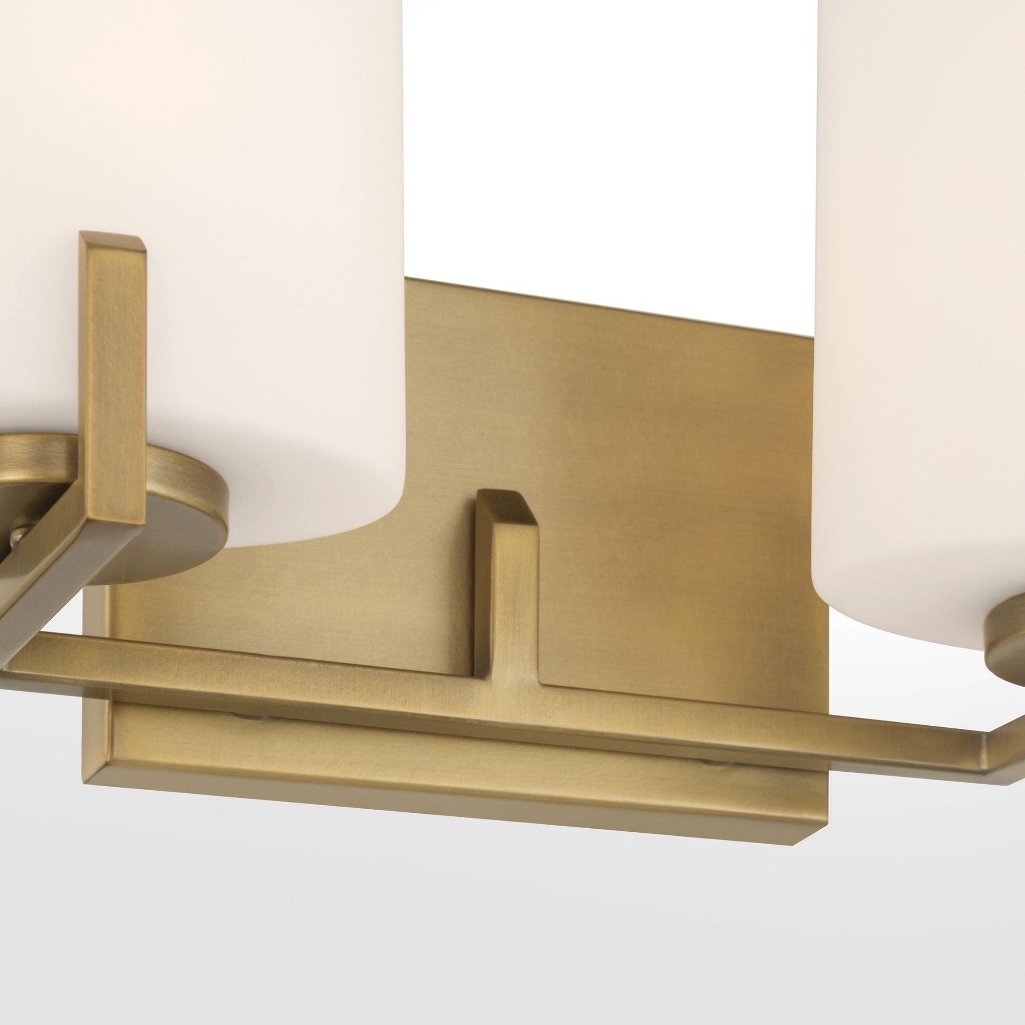 Minka-Lavery Mirelle 16 in. 2-Light Vanity, Legacy Brass with Etched Opal Glass Oval Shades