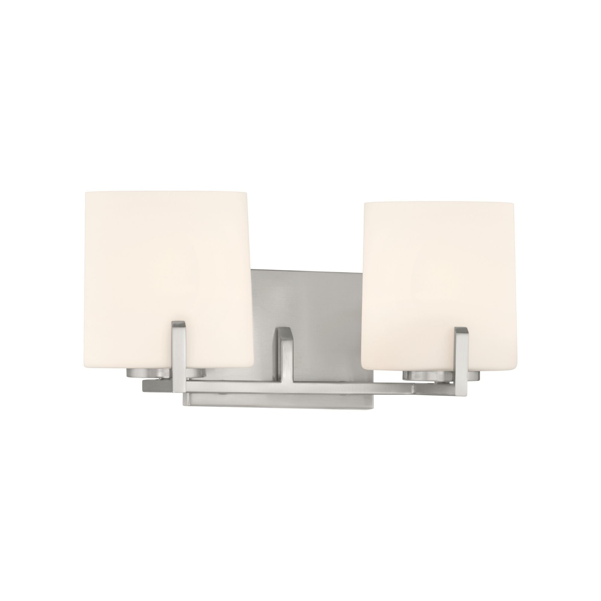 Minka-Lavery Mirelle 16 in. 2-Light Vanity, Brushed Nickel with Etched Opal Glass