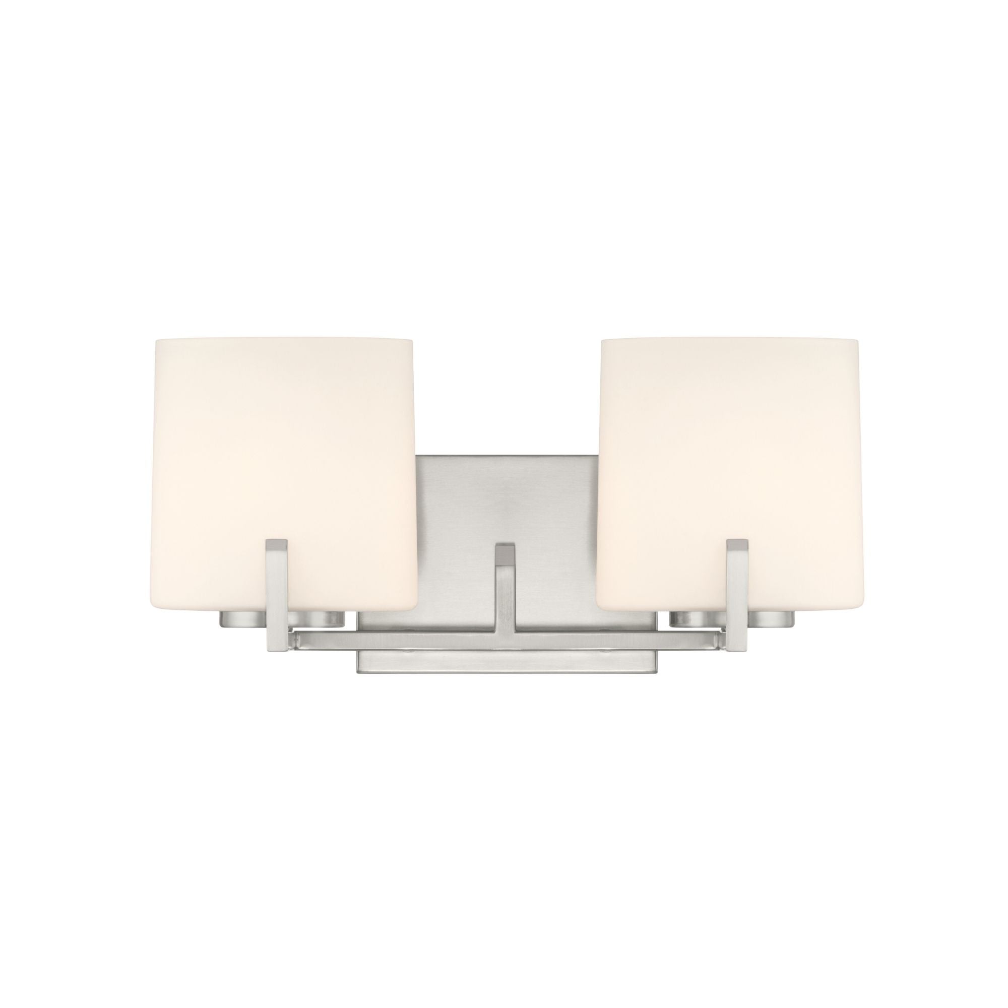 Minka-Lavery Mirelle 16 in. 2-Light Vanity, Brushed Nickel with Etched Opal Glass