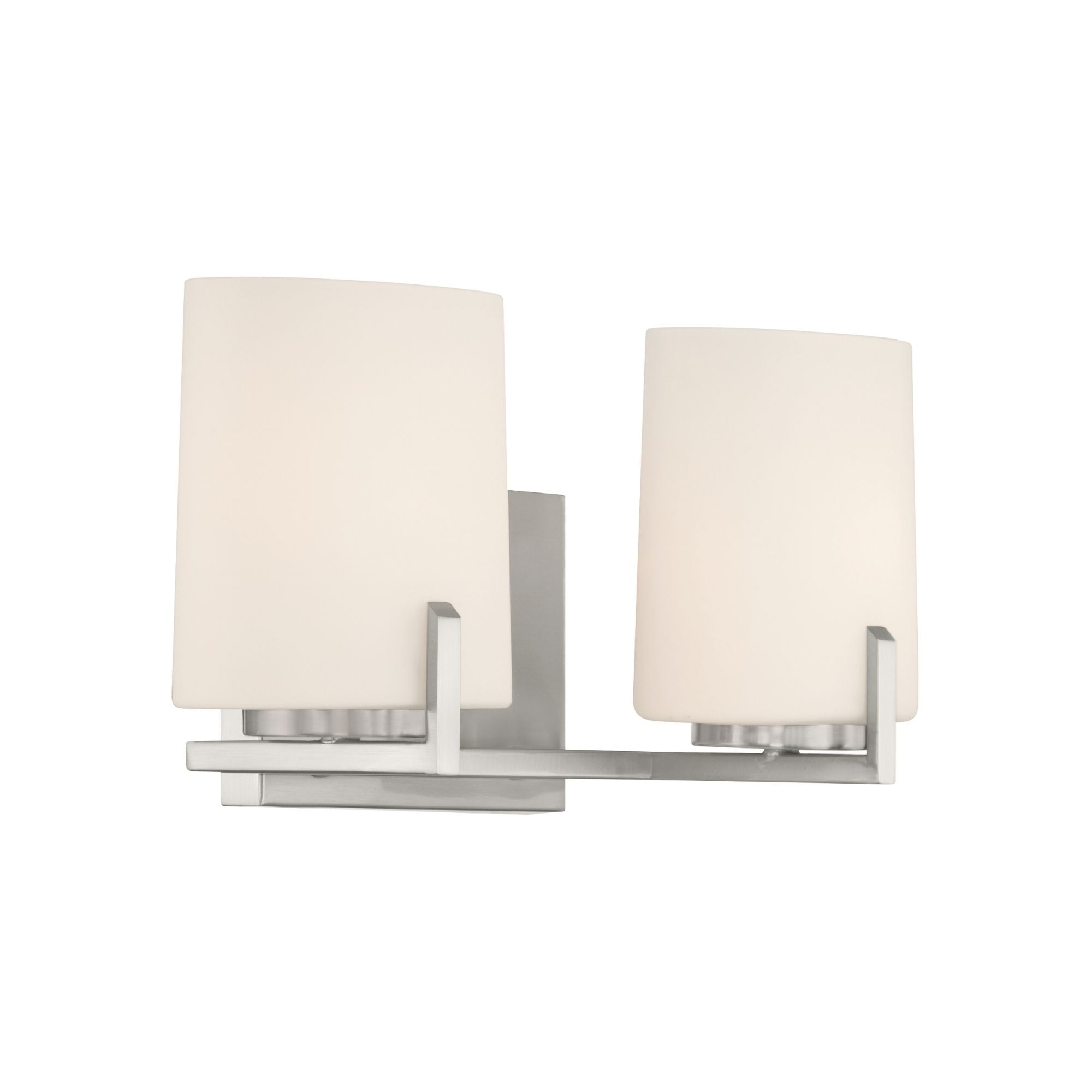 Minka-Lavery Mirelle 16 in. 2-Light Vanity, Brushed Nickel with Etched Opal Glass