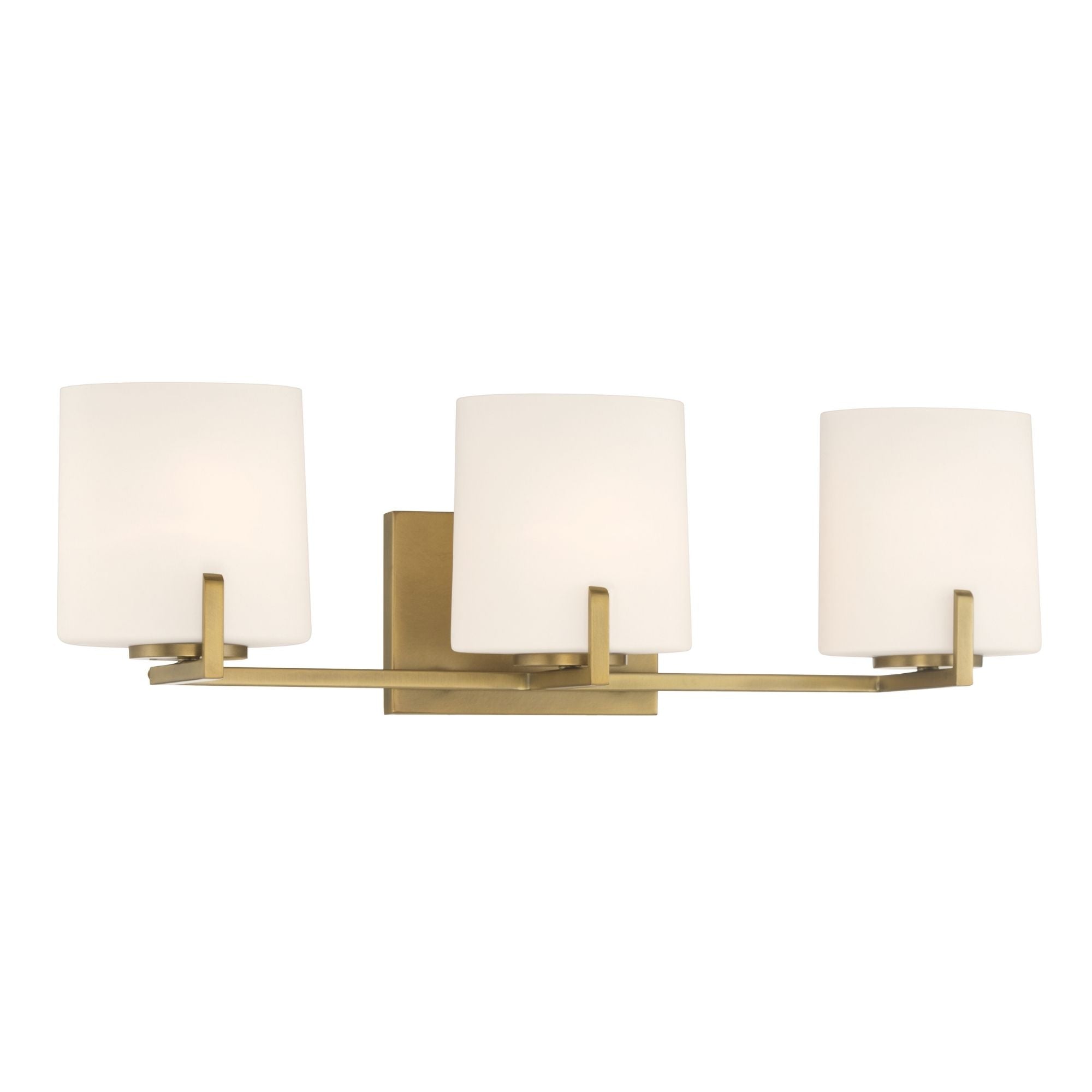 Minka-Lavery Mirelle 25 in. 3-Light Vanity, Legacy Brass with Etched Opal Glass
