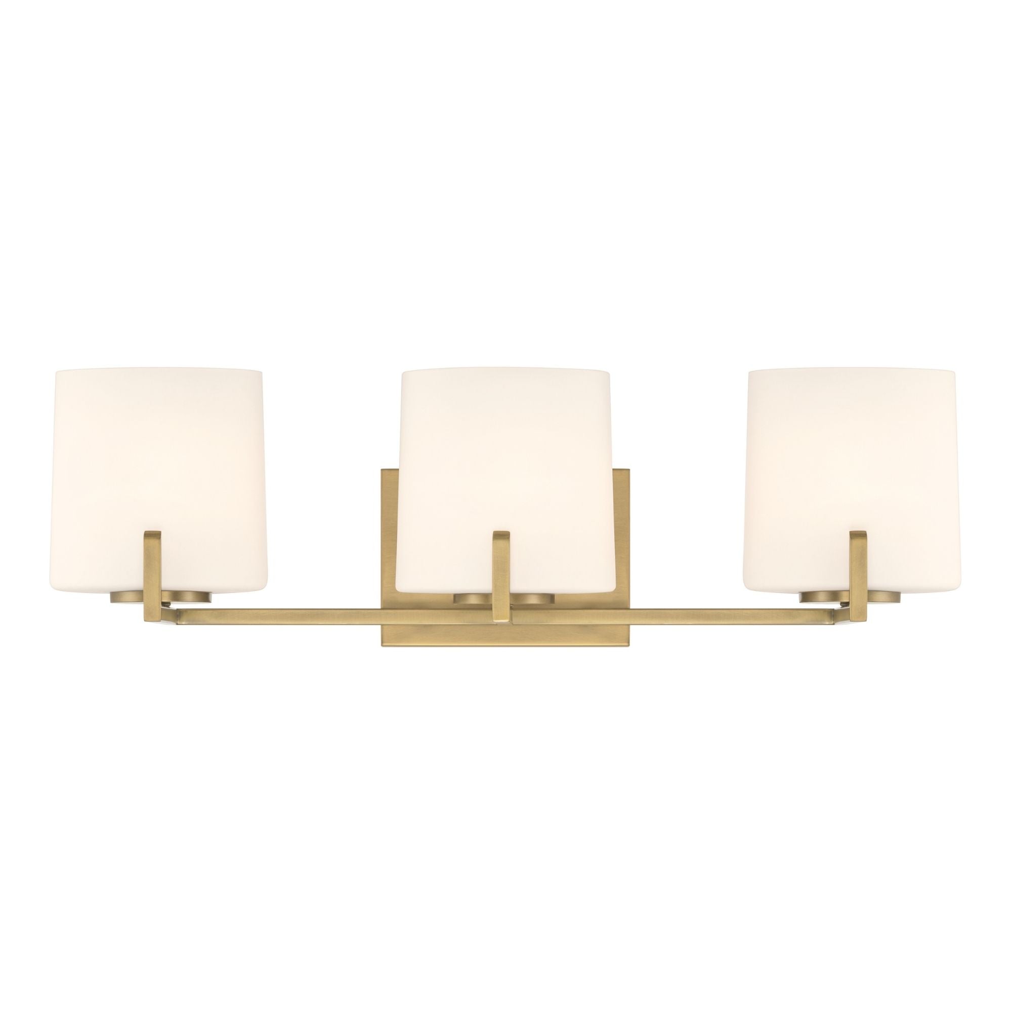 Minka-Lavery Mirelle 25 in. 3-Light Vanity, Legacy Brass with Etched Opal Glass