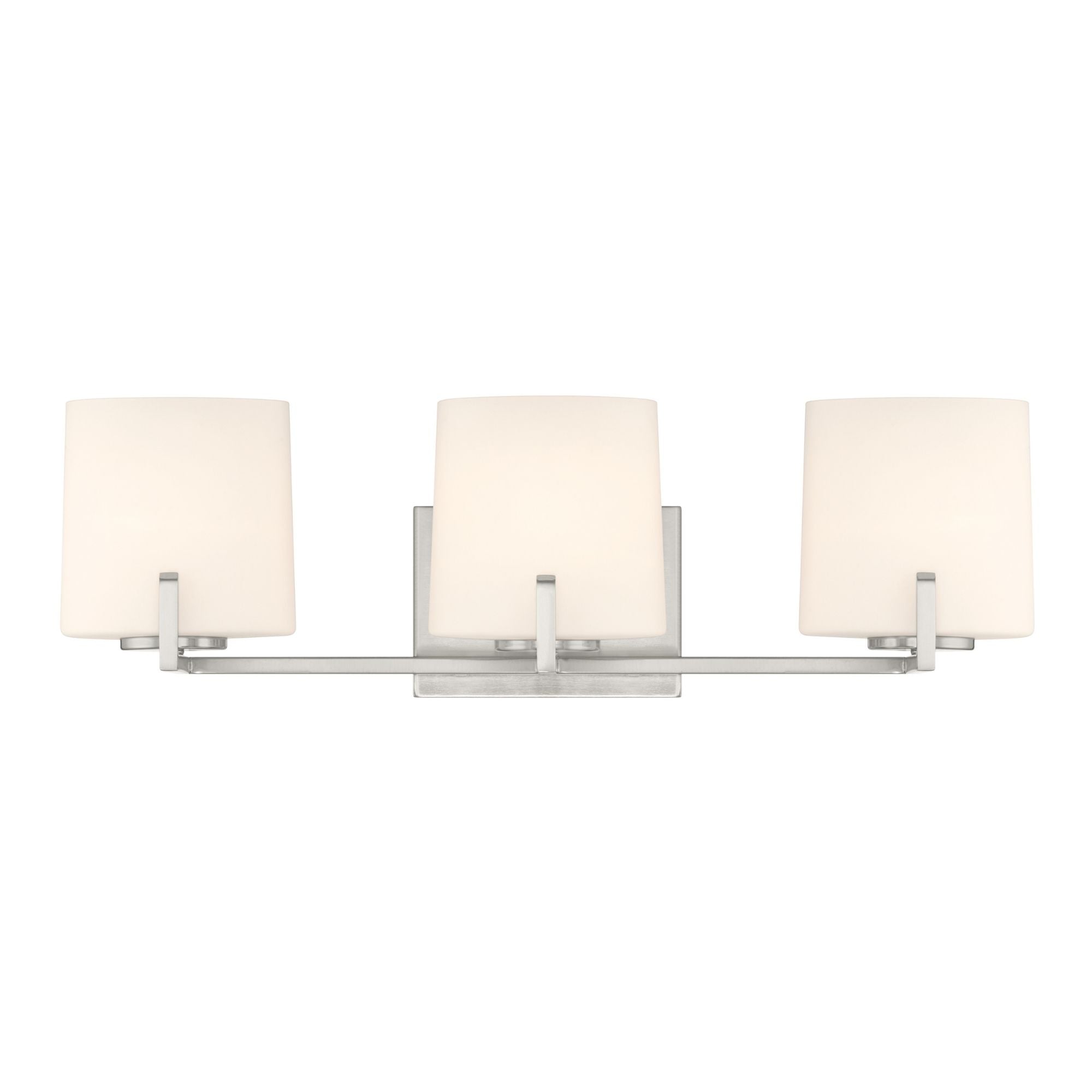 Minka-Lavery Mirelle 25 in. 3-Light Vanity, Brushed Nickel with Etched Opal Glass