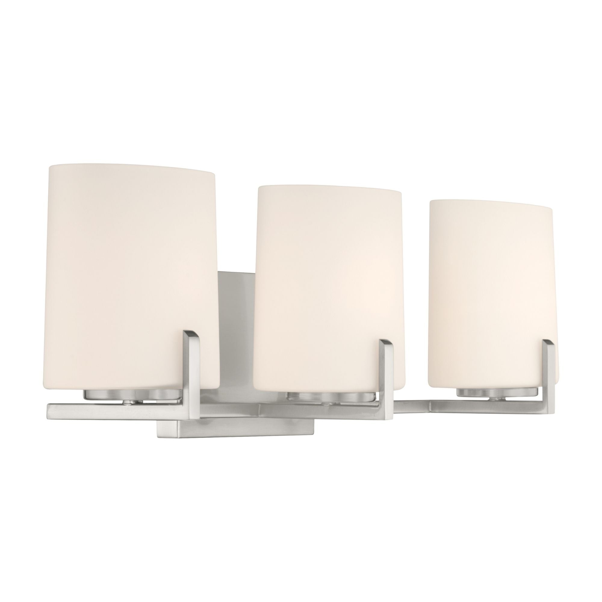 Minka-Lavery Mirelle 25 in. 3-Light Vanity, Brushed Nickel with Etched Opal Glass