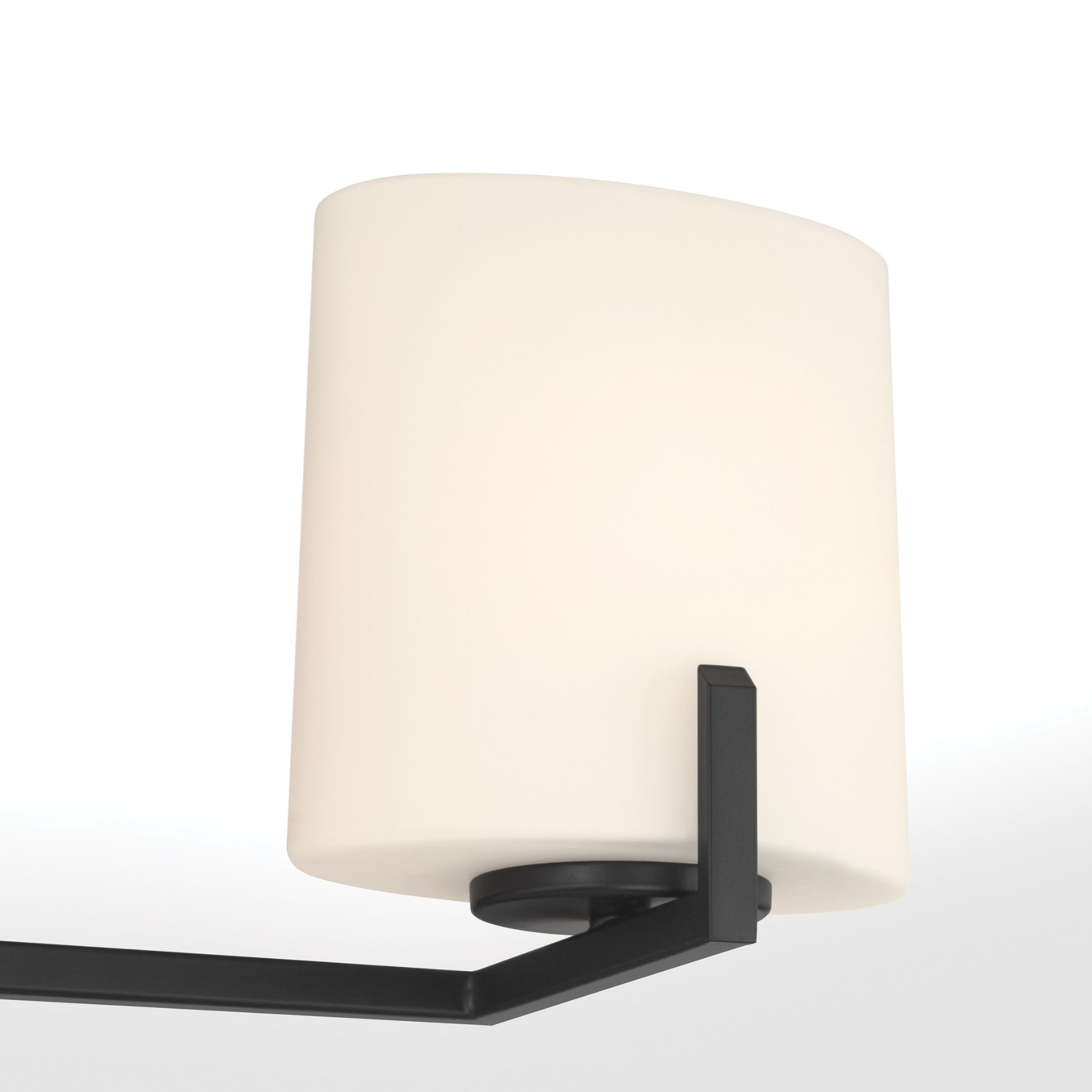 Minka-Lavery Mirelle 25 in. 3-Light Vanity, Dark Matte Black with Etched Opal Glass