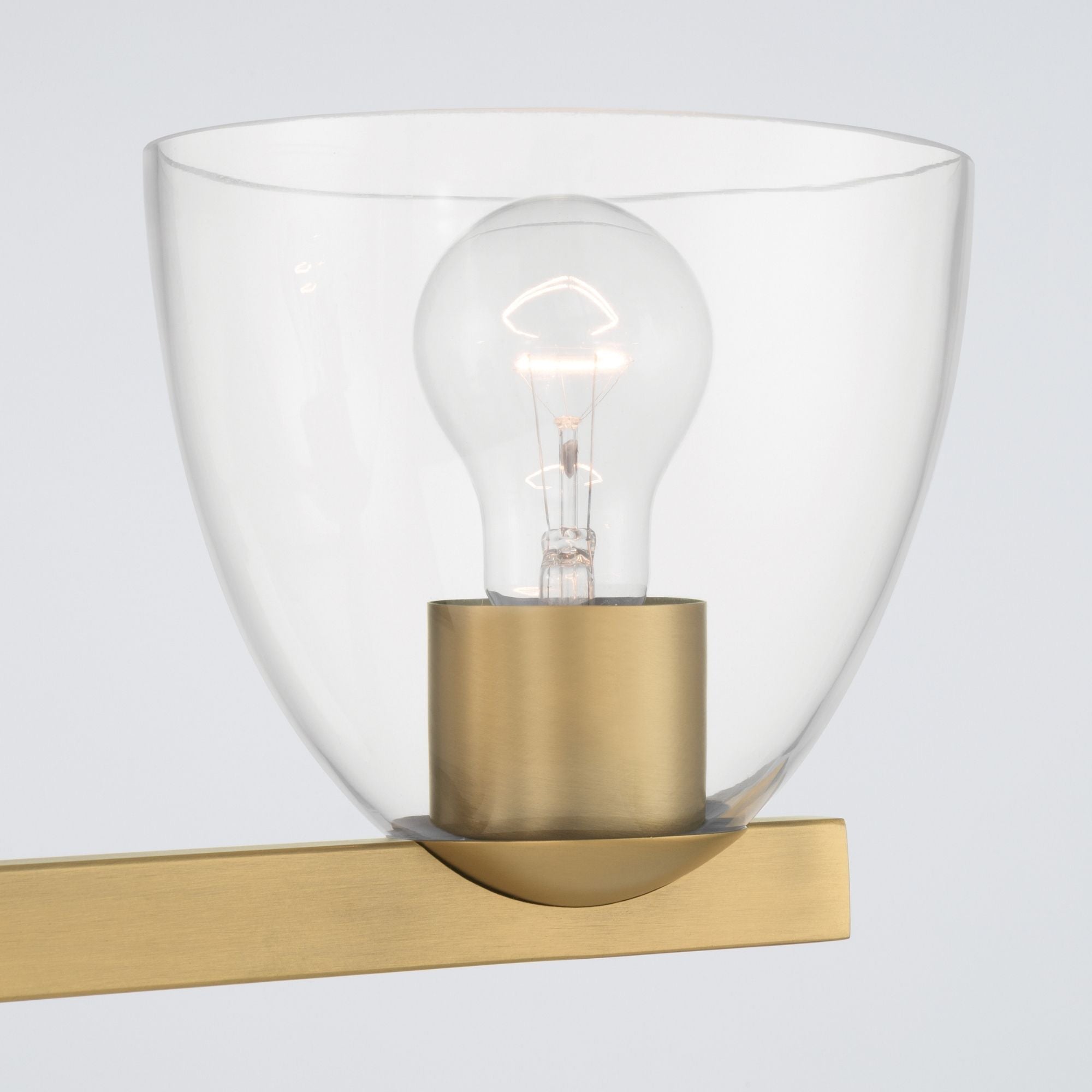 Minka-Lavery Noellea 23.5 in. 3-Light Vanity, Legacy Brass with Clear Tapered Glass