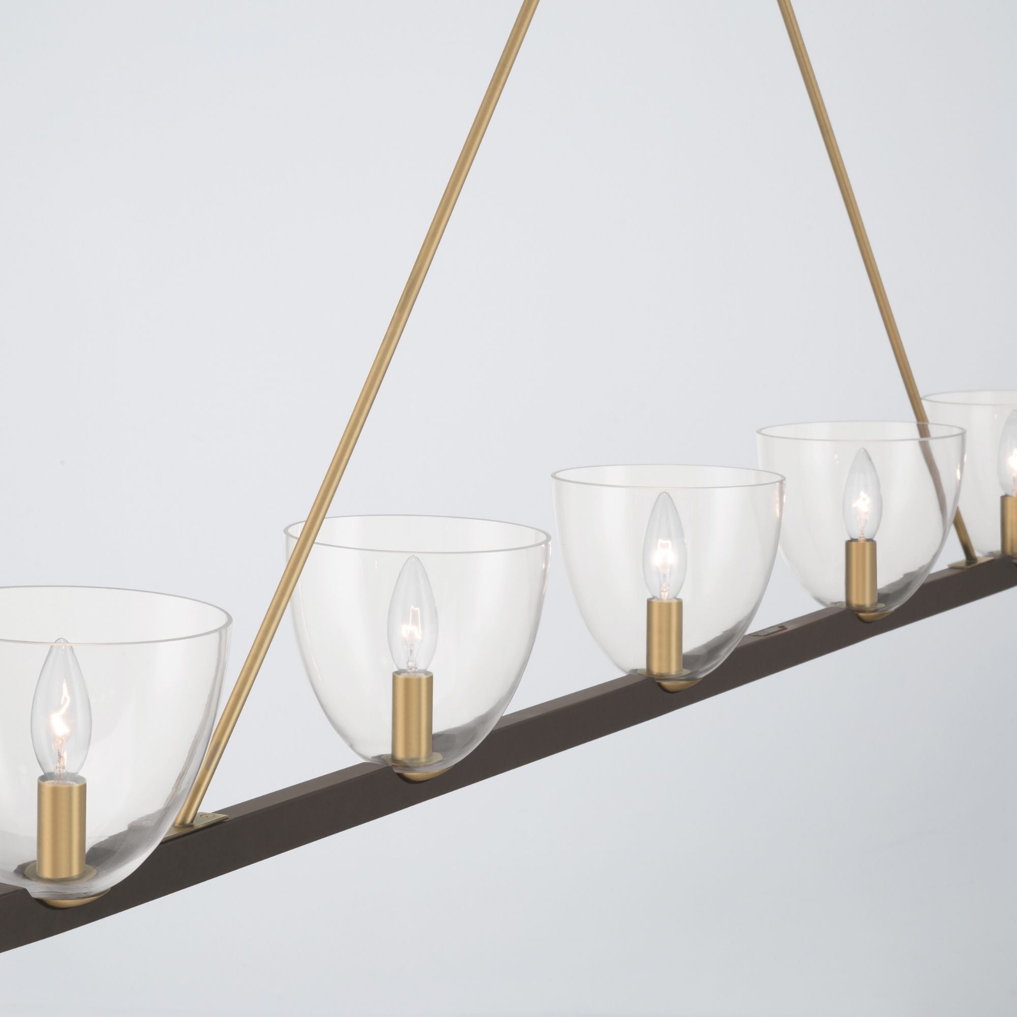 Minka-Lavery Noellea 12727-796 Dark Bronze & Legacy Brass Linear