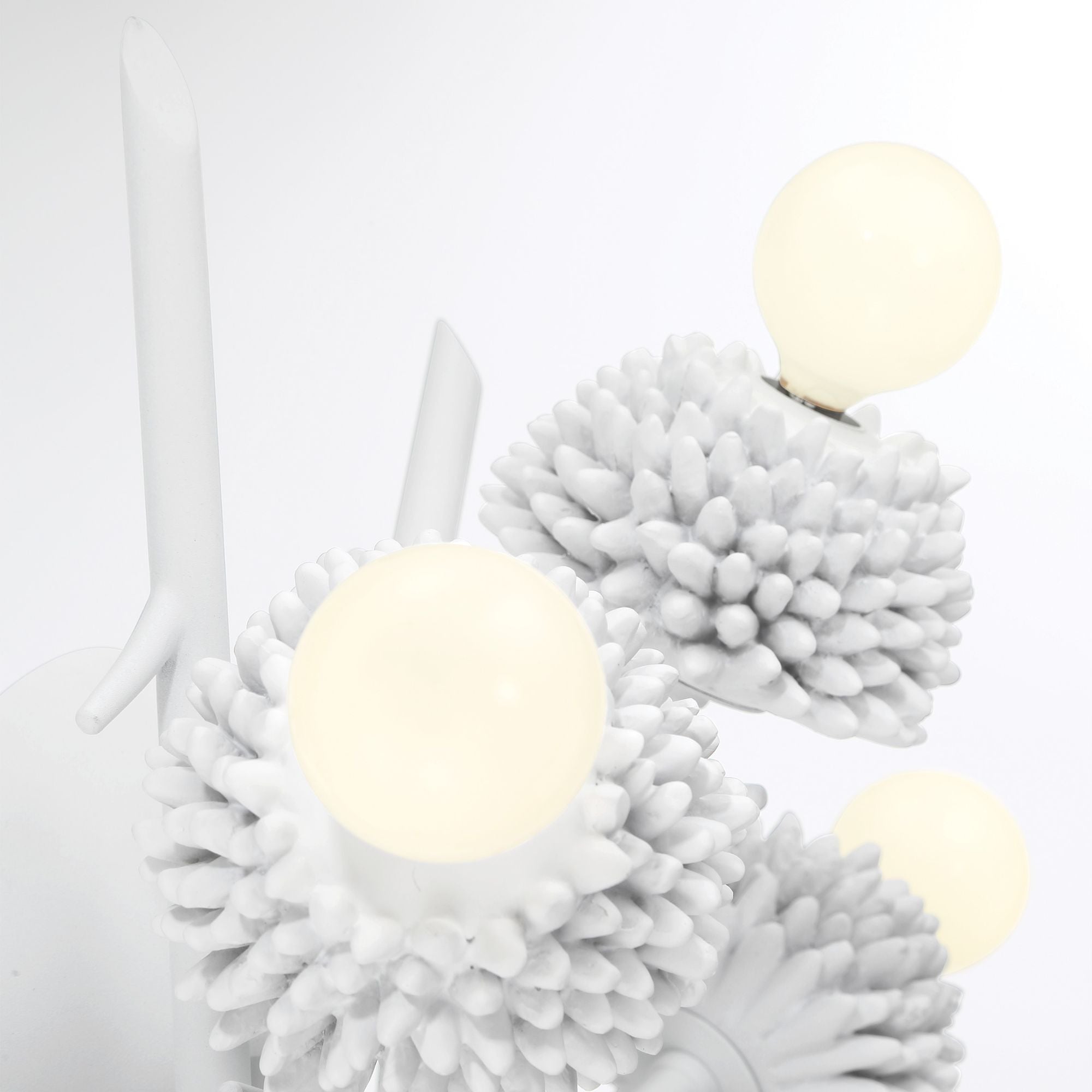 North Fork 19" 6-Light Flush Mount, Sand White Finish