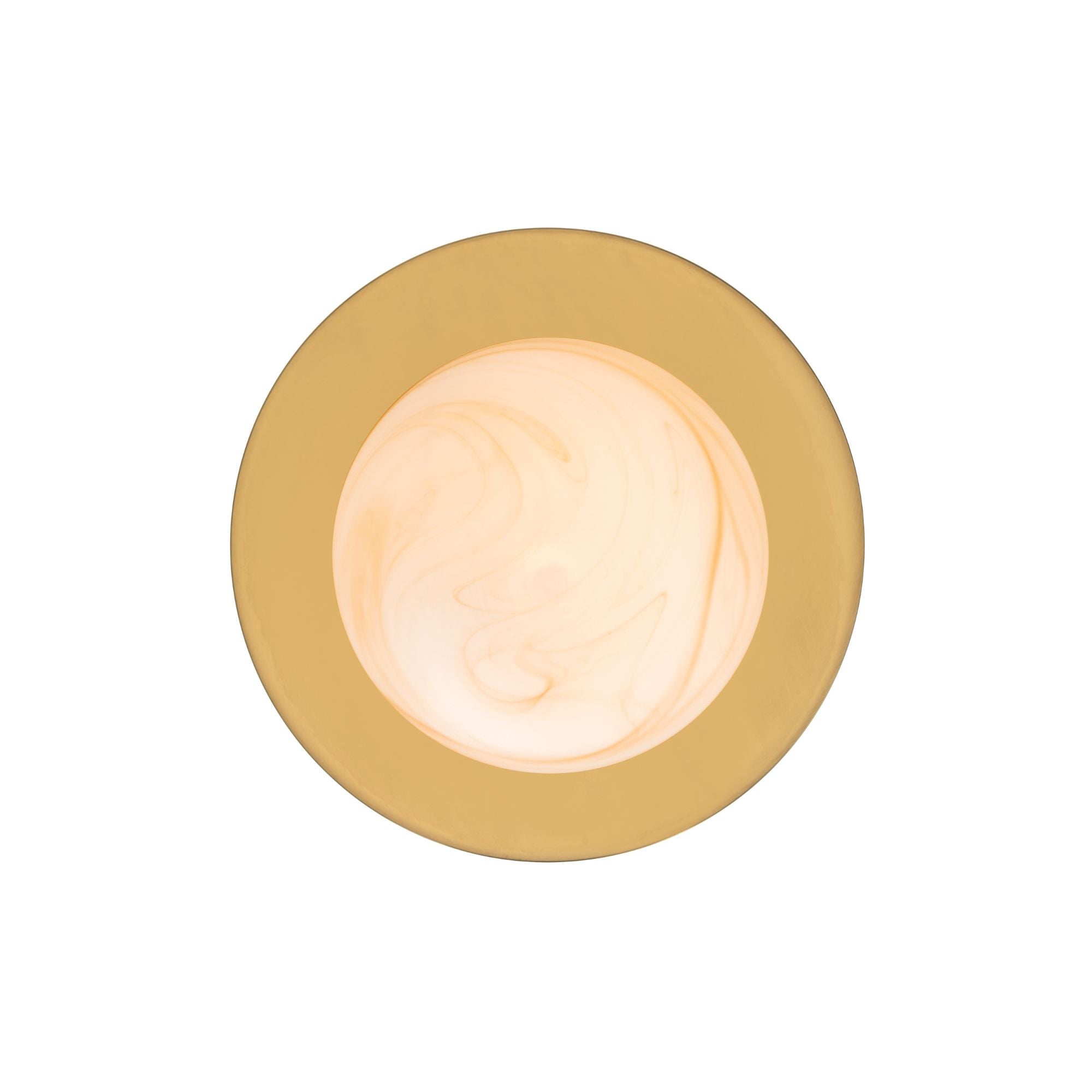 Minka-Lavery Olenne 9 in. Bath Sconce, Legacy Brass with Etched Amber Swirl Glass Globe