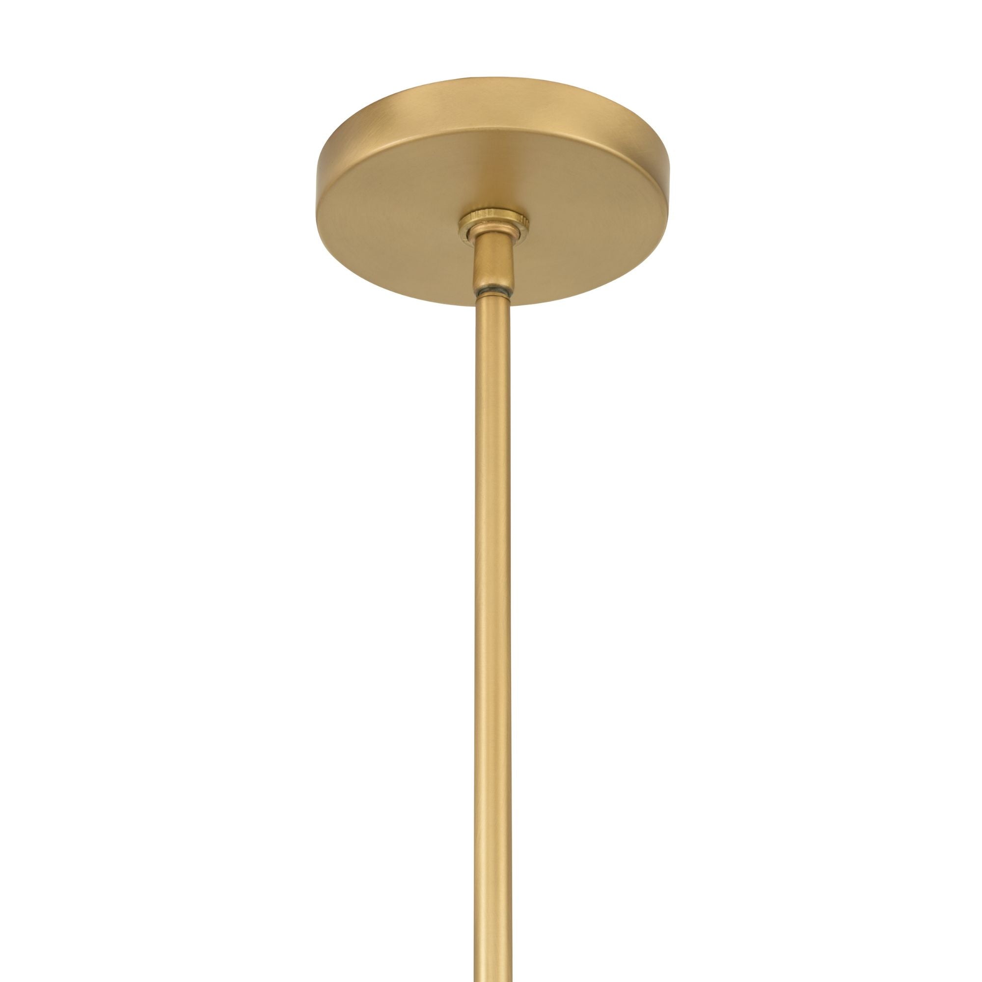Minka-Lavery Olenne 42 in. 8-Light Pendant, Legacy Brass & Dark Matte Black with Etched Amber Swirl Glass Globes