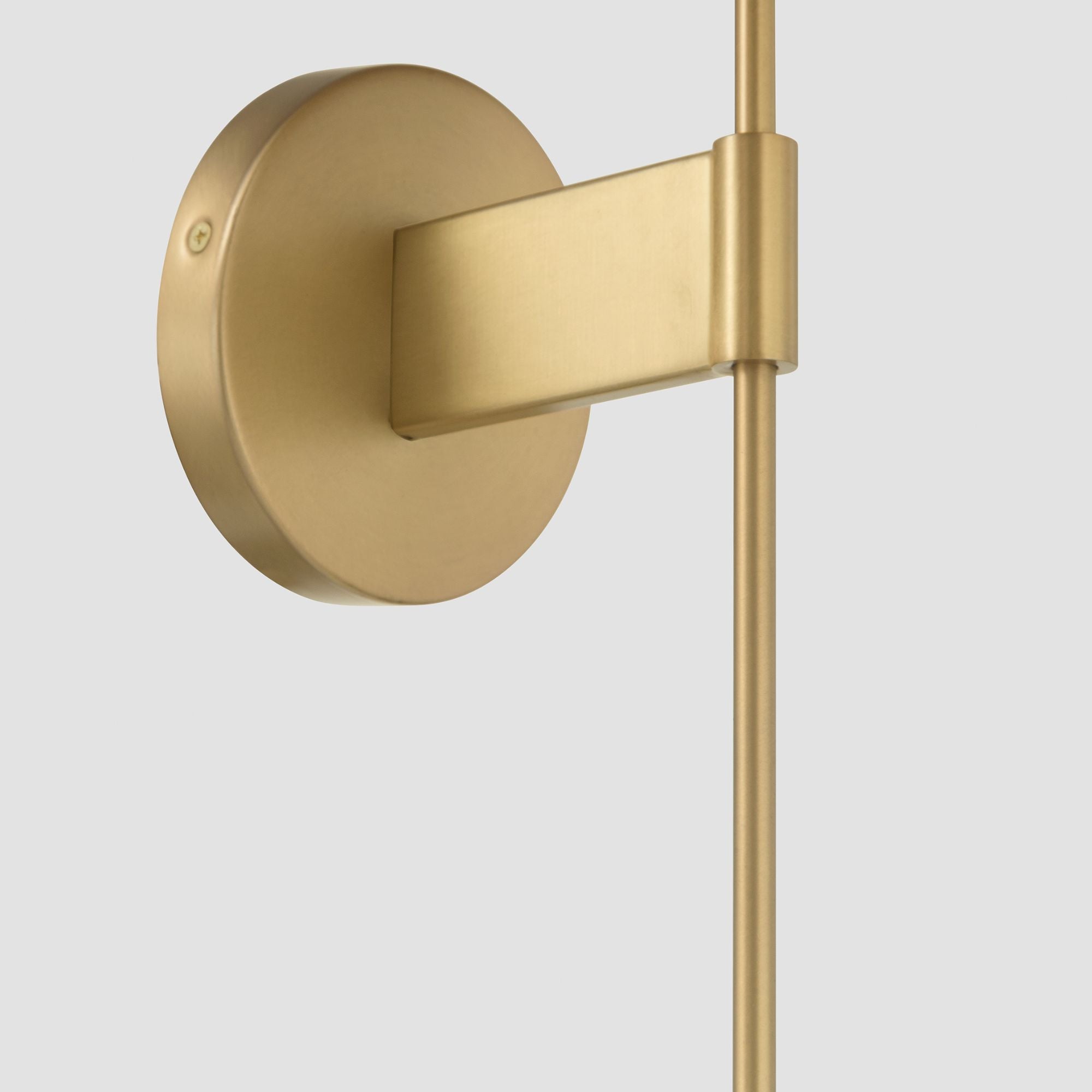 Minka-Lavery Olenne 18 in. Wall Sconce, Legacy Brass & Dark Bronze with Etched Amber Swirl Globe Glass
