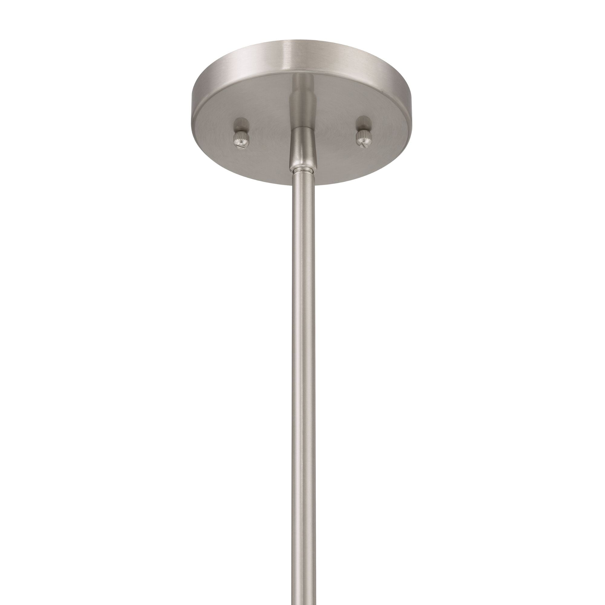 Minka-Lavery Orbis 15.75 in. Mini Pendant, Brushed Nickel with Clear Glass Dome