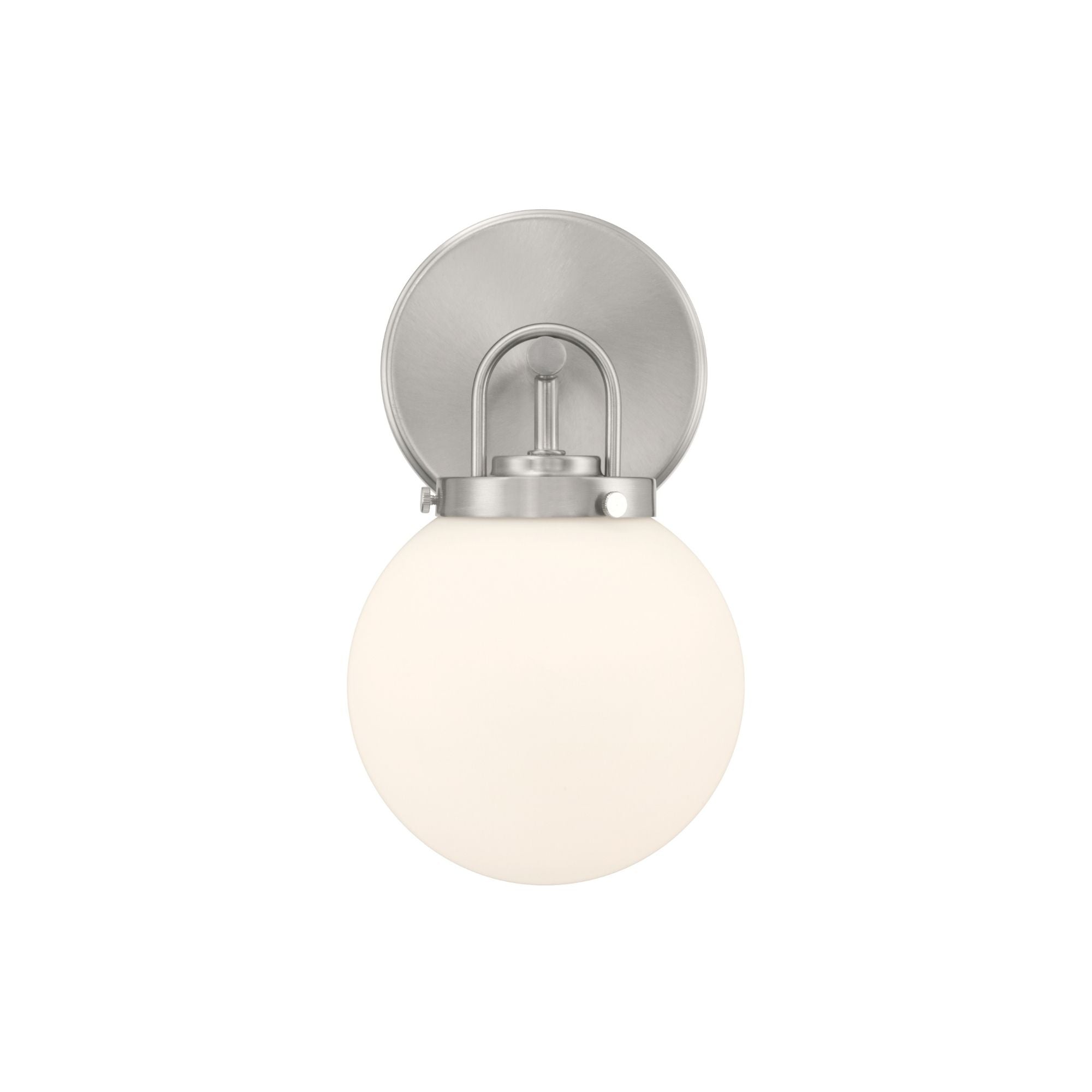 Minka-Lavery Ortesa 10.5 in. Bathroom Vanity Light, Brushed Nickel with Etched Opal Glass Globe