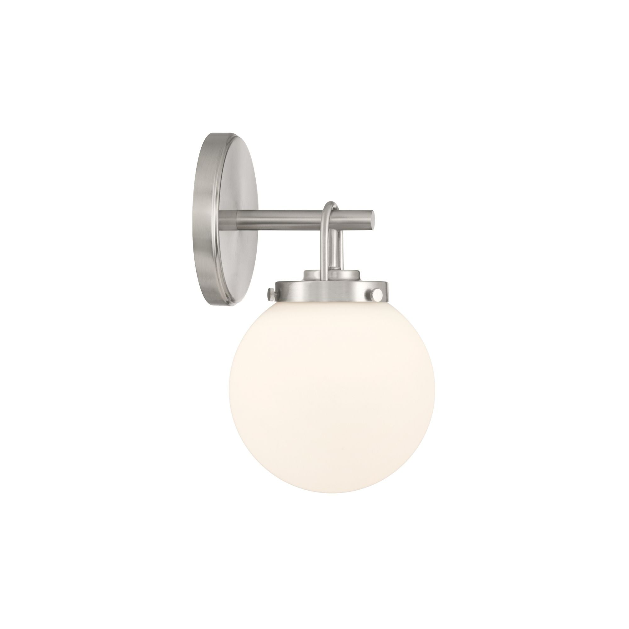 Minka-Lavery Ortesa 10.5 in. Bathroom Vanity Light, Brushed Nickel with Etched Opal Glass Globe