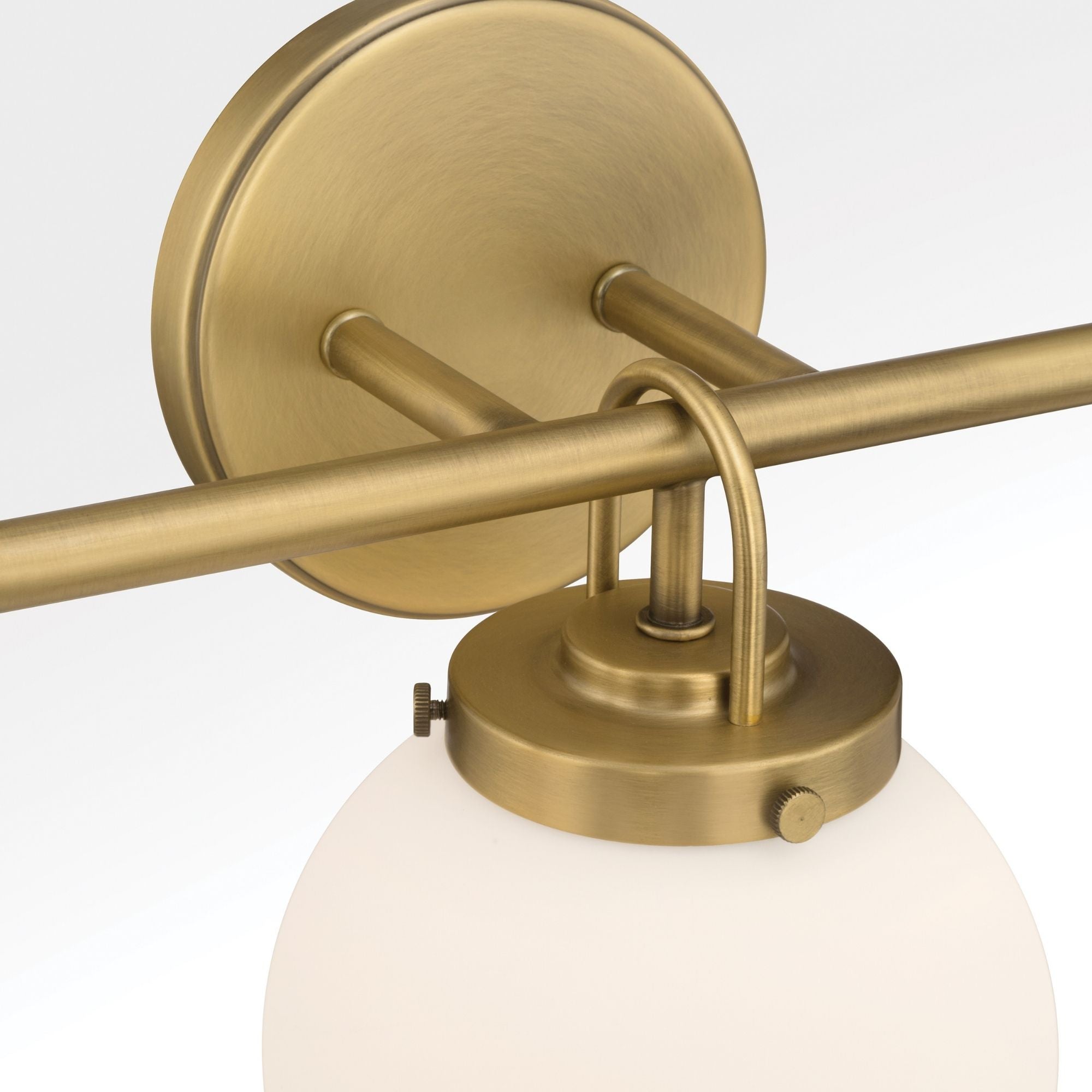Minka-Lavery Ortesa 24 in. 3-Light Vanity, Legacy Brass with Etched Opal Glass Globes