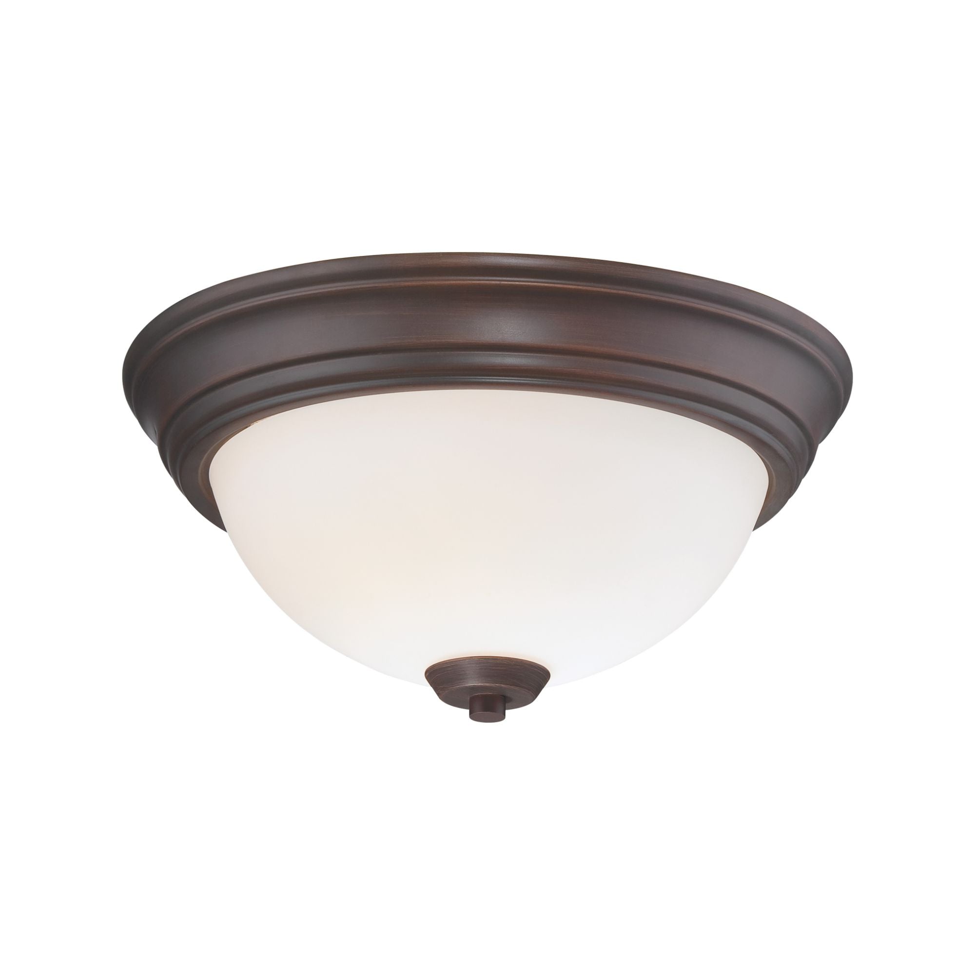 Overland Park 13" 2-Light Flush Mount, Vintage Bronze Finish