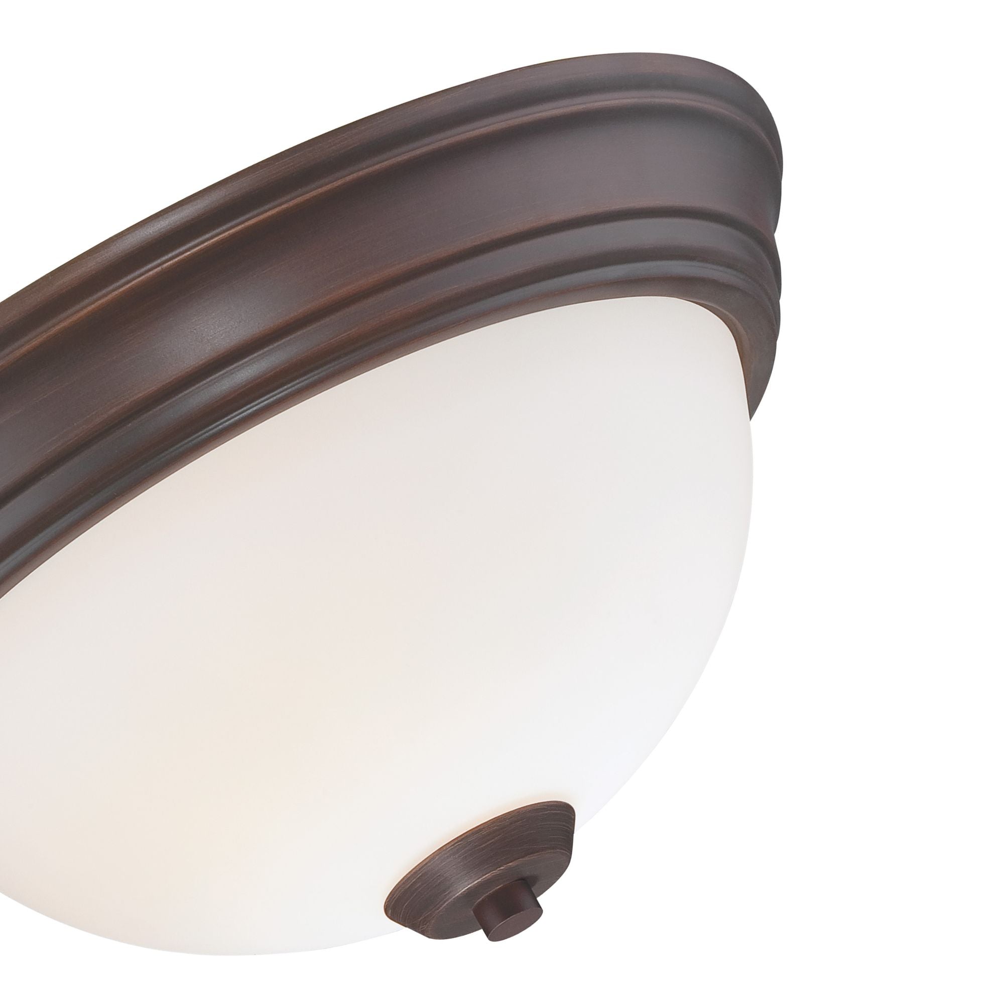 Overland Park 13" 2-Light Flush Mount, Vintage Bronze Finish