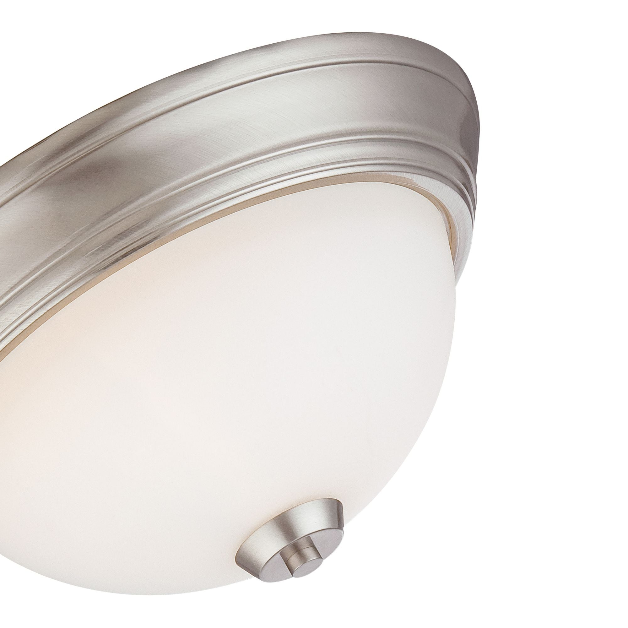 Overland Park 13" 2-Light Flush Mount, Brushed Nickel Finish